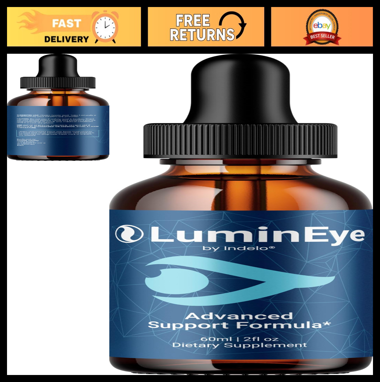 Advanced Eye Wellness Liquid Formula for Daily Visual Support – 1 Month Supply