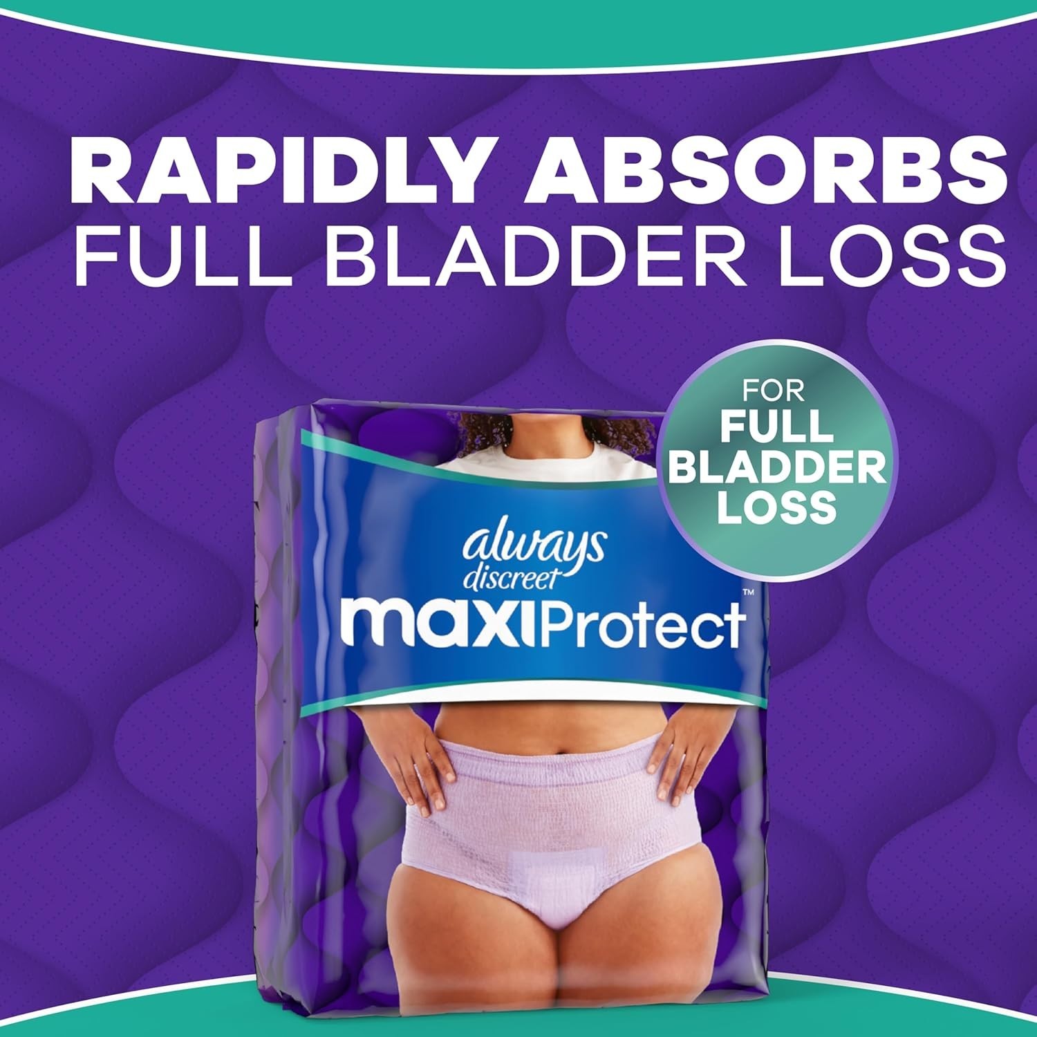 Always Discreet MaxiProtect Incontinence Women Underwear, S/M-XXL Max Absorbency