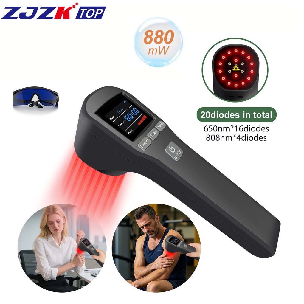 Medical Grade Cold Laser Therapy LLLT Device 20 Diodes for Pain Relief 880mW