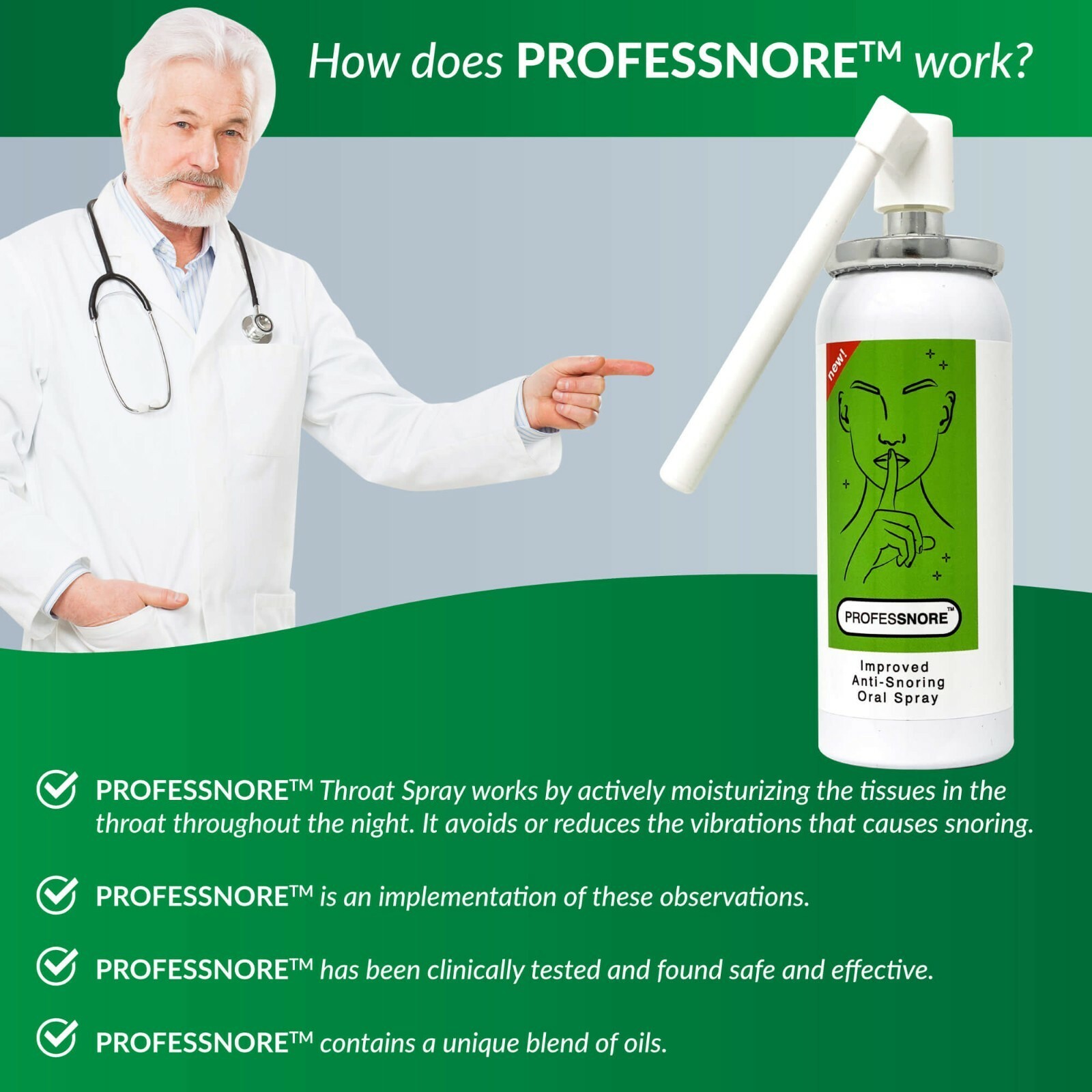 Snore Relief Anti Snore Stop Snoring Snore Aid Throat Spray Professnore