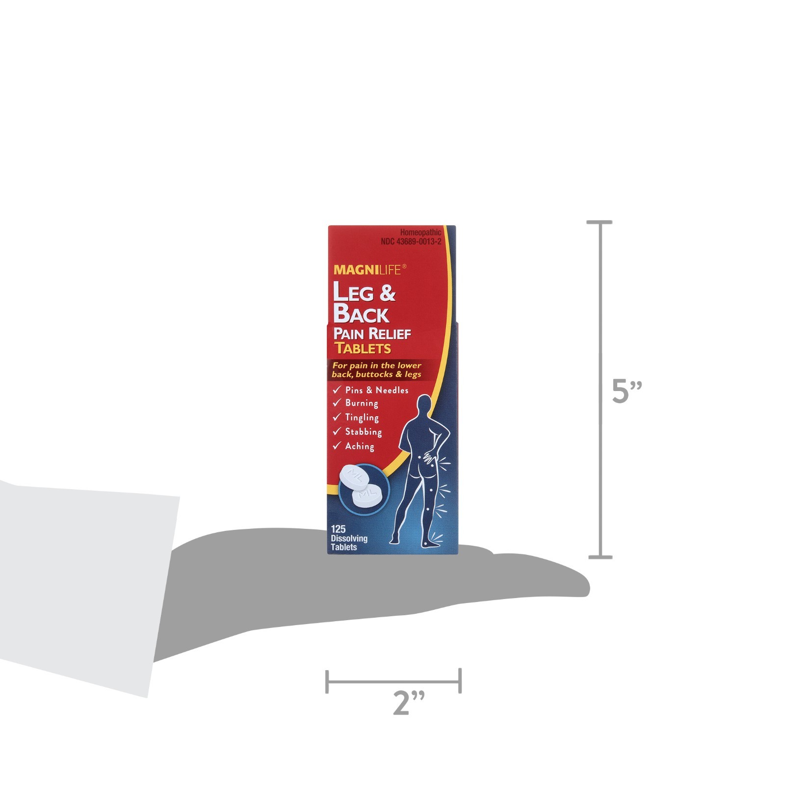 MagniLife Leg & Back Pain Relief, Fast-Acting for Sciatica Pain, Naturally So…