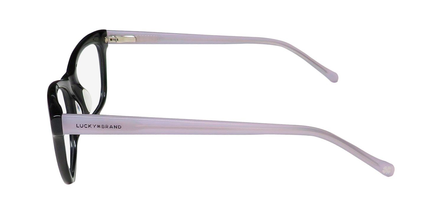 NEW LUCKY BRAND D708 EYEWEAR FULL-RIM BLACK BLACK PLASTIC CAT EYE