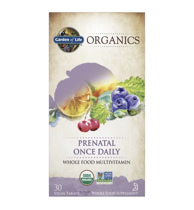 Garden of Life Organics Prenatal Supplement Once Daily Expires:01/2028