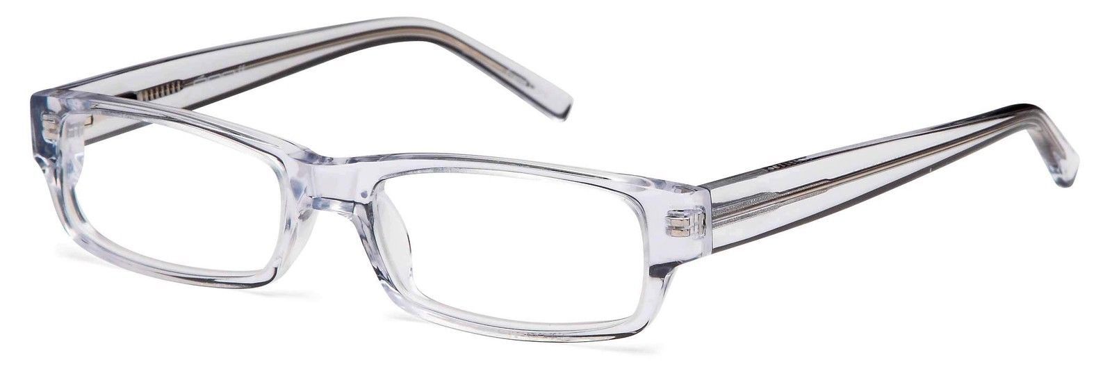 Unisex-Adult Rectangular Glasses Frames Clear Prescription Eyeglasses 47-16-133