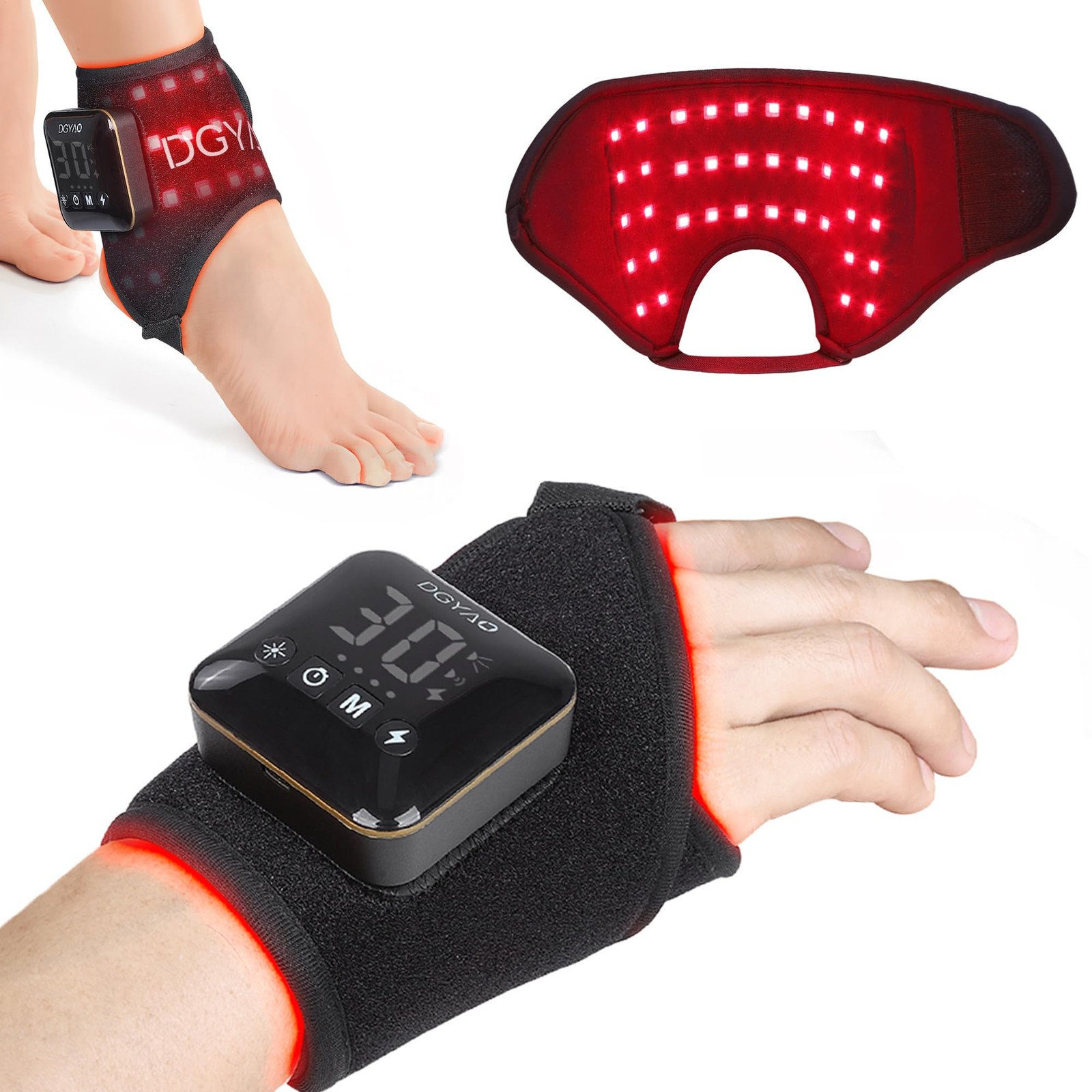 Dialudon 4000Mah Cordless Red Light Therapy For Ankle Portable Infrared Light