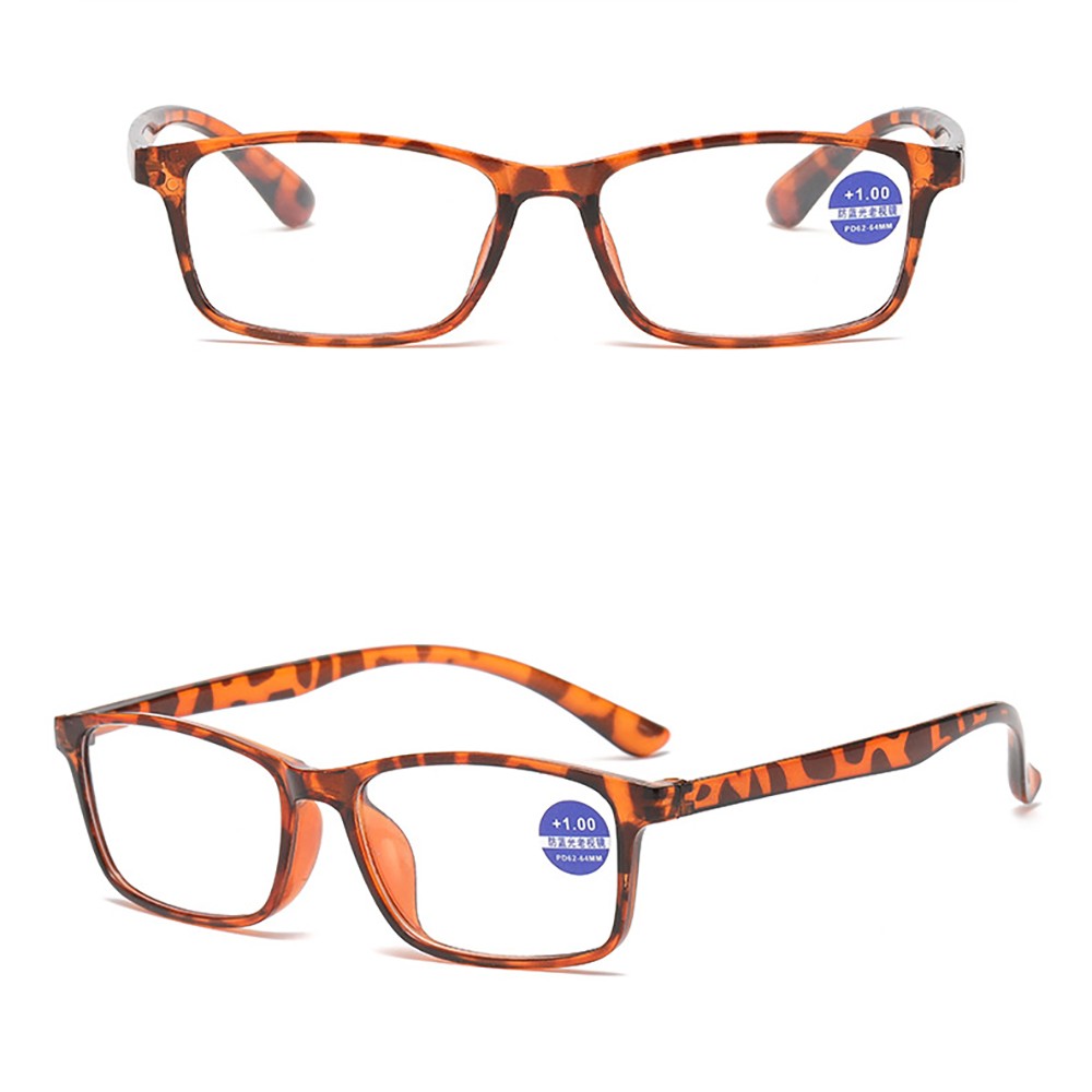 Lightweight Reading Glasses Anti Blue Light Eyewear Rectangular Computer Readers