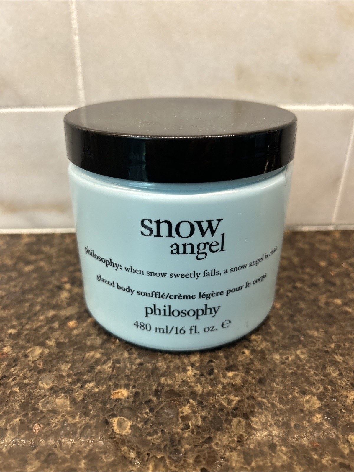 Philosophy SNOW ANGEL Glazed Body Souffle ~JUMBO 120 ml / 16 fl oz ~SEALED