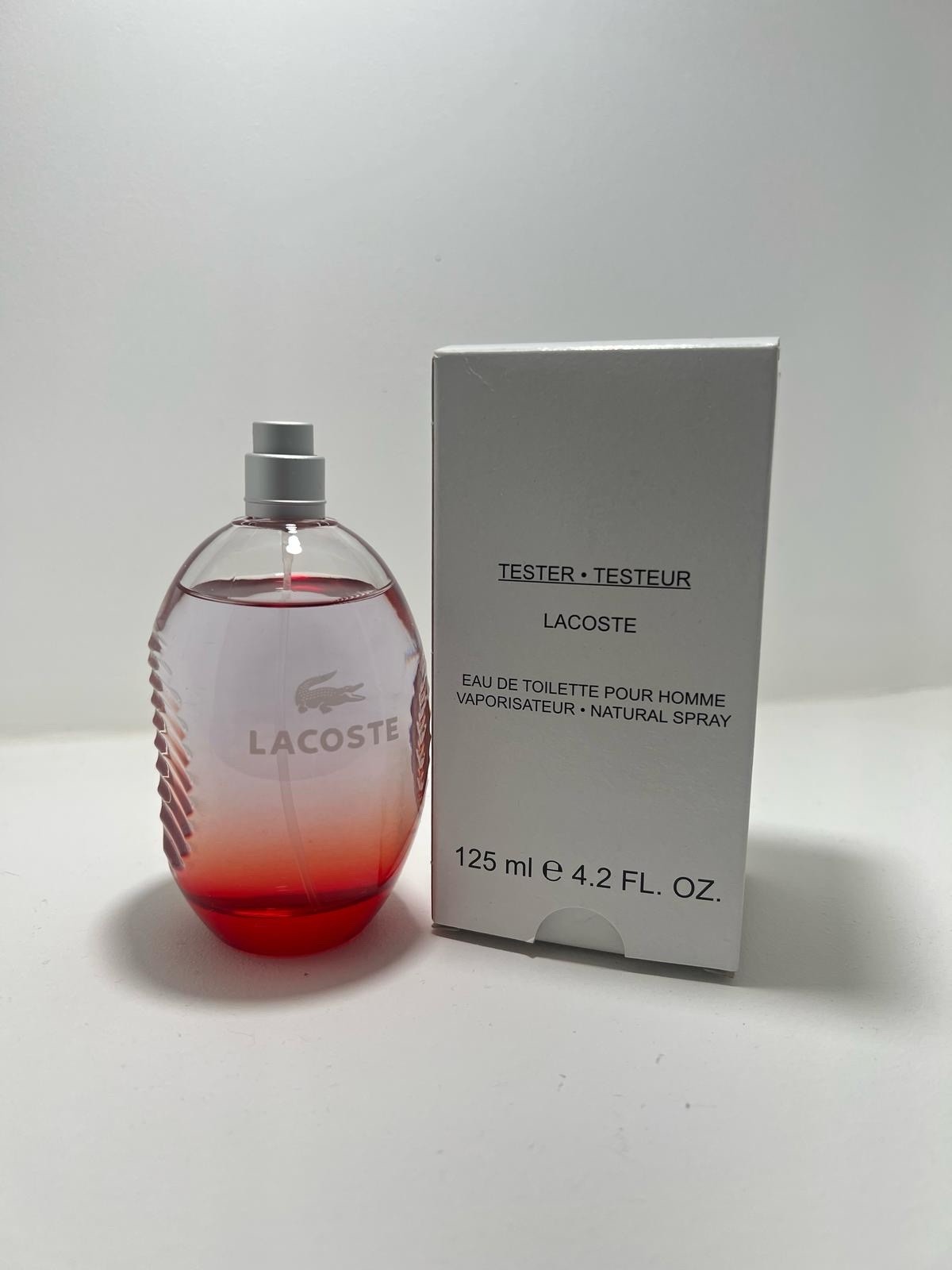 Lacoste Red 4.2oz EDT Spray For Men New As Shown DISCONTINUED