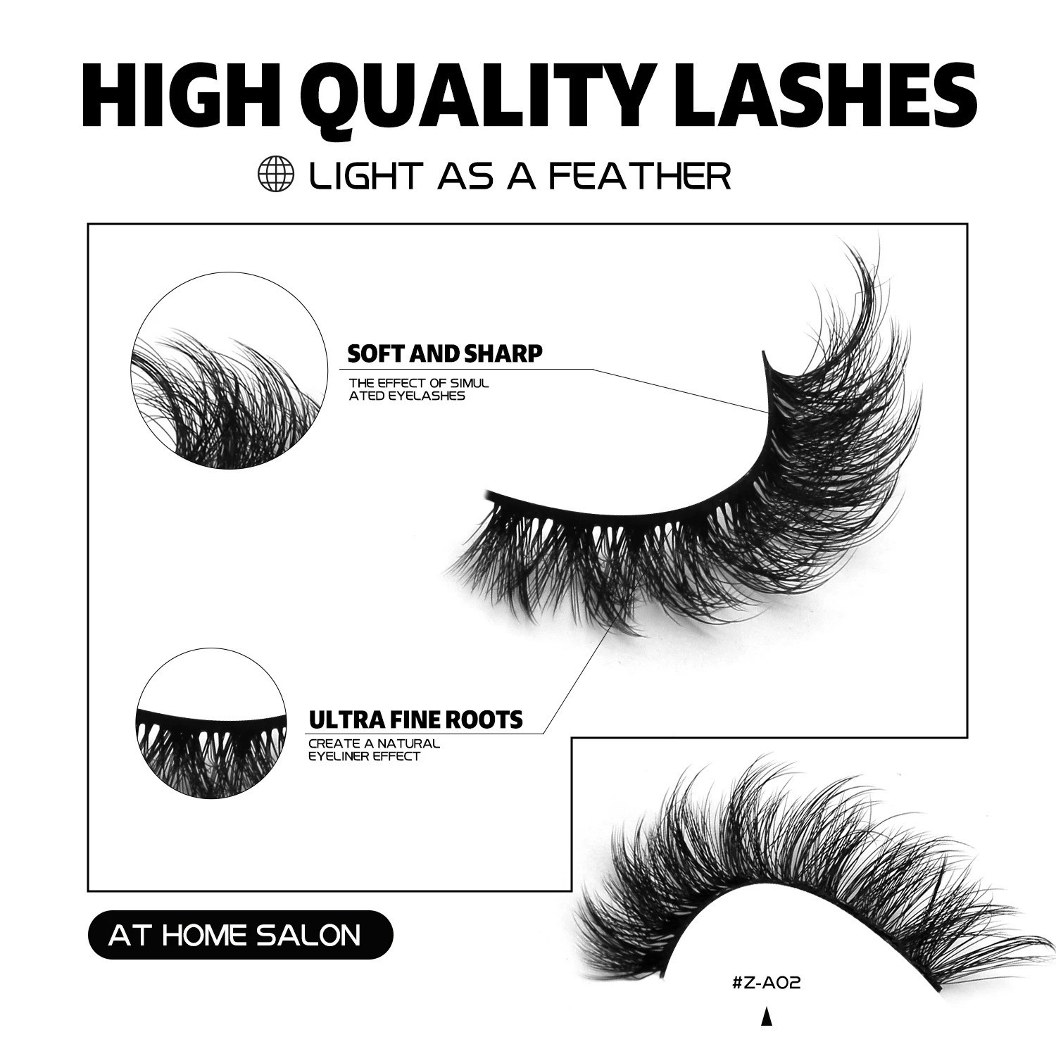 False Eyelashes 3D Mink Lashes Cat Eyelashes Fluffy Wispy Volume Lashes Makeup