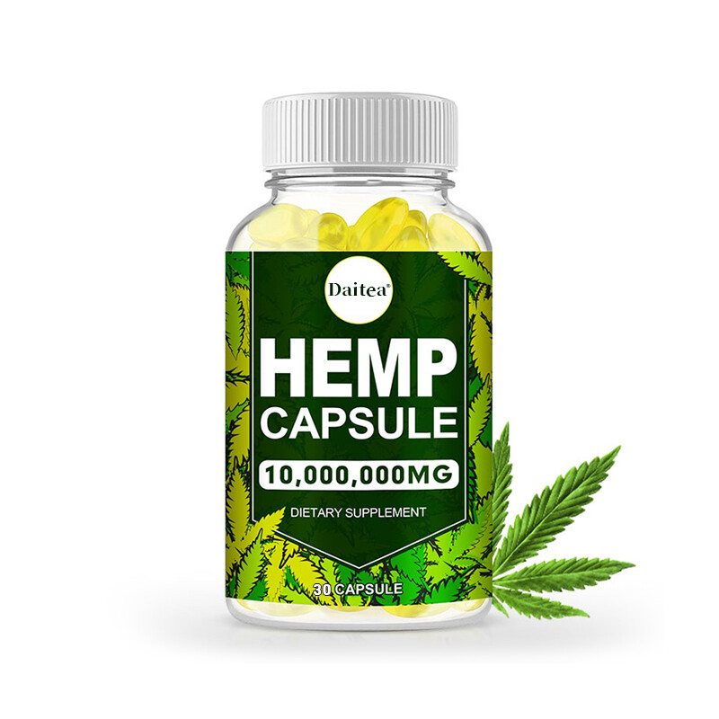 HEMP Capsule For Calm,Sleep,Stress,Anxiety,Pain,Muscle,Relax 30 to 120 Capsules