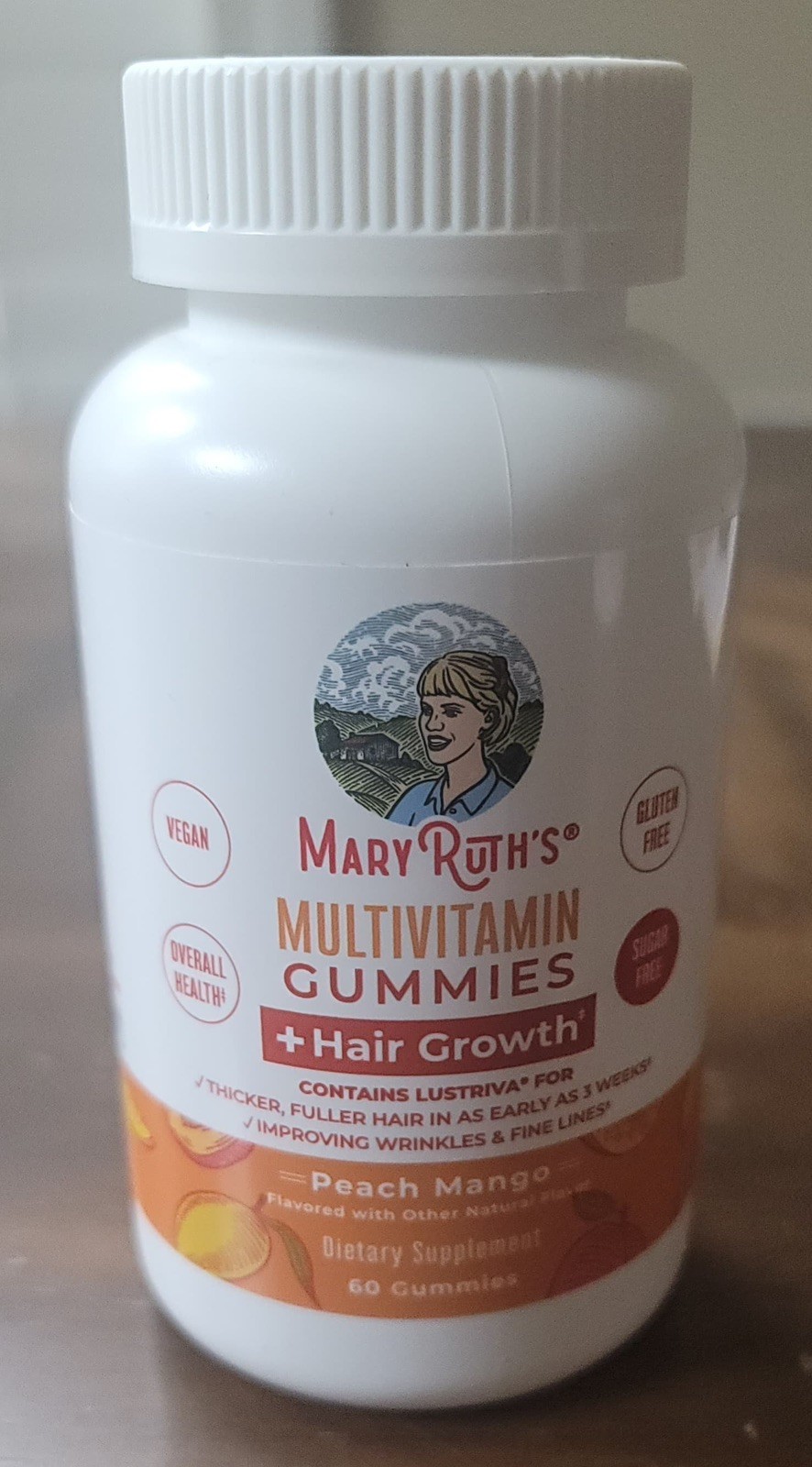 Mary Ruth’s Multi Gummies + Hair Growth – Peach Mango 60 Gummies Exp 6/27+