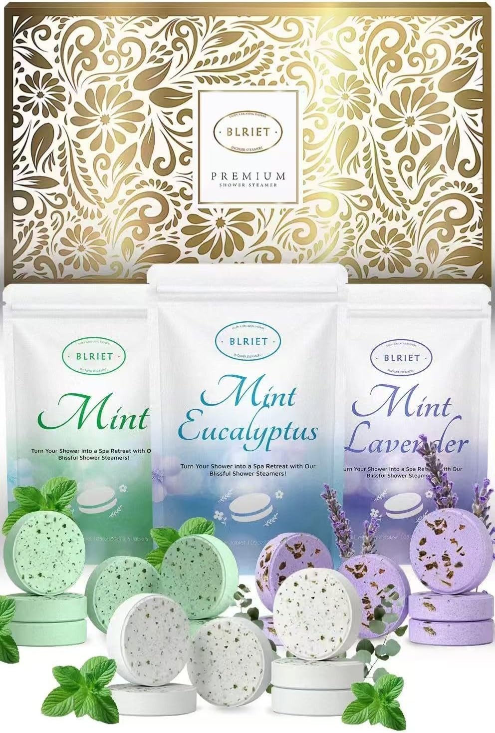 Shower Steamers Aromatherapy 18 Pack Gifts for Women Mom Wife Her Him Romance Bi