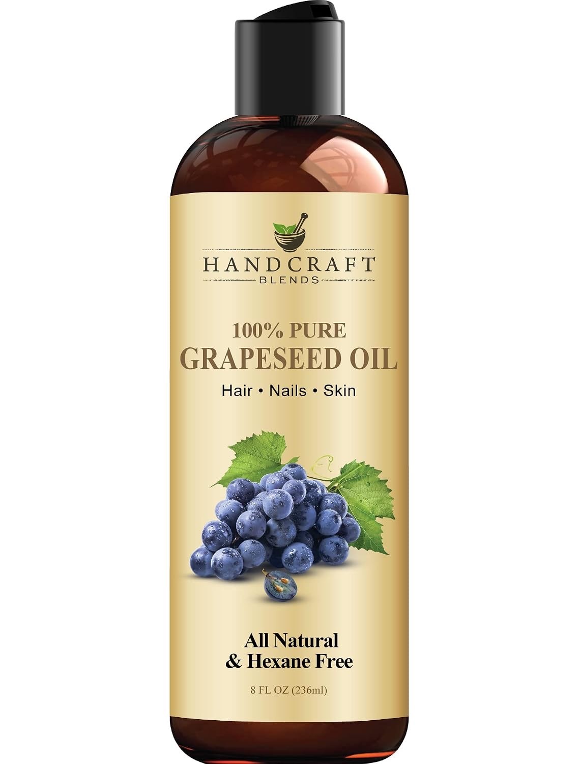 Handcraft Blends Grapeseed Oil | 100% Pure and Natural | Bath & Body Oil | Premi