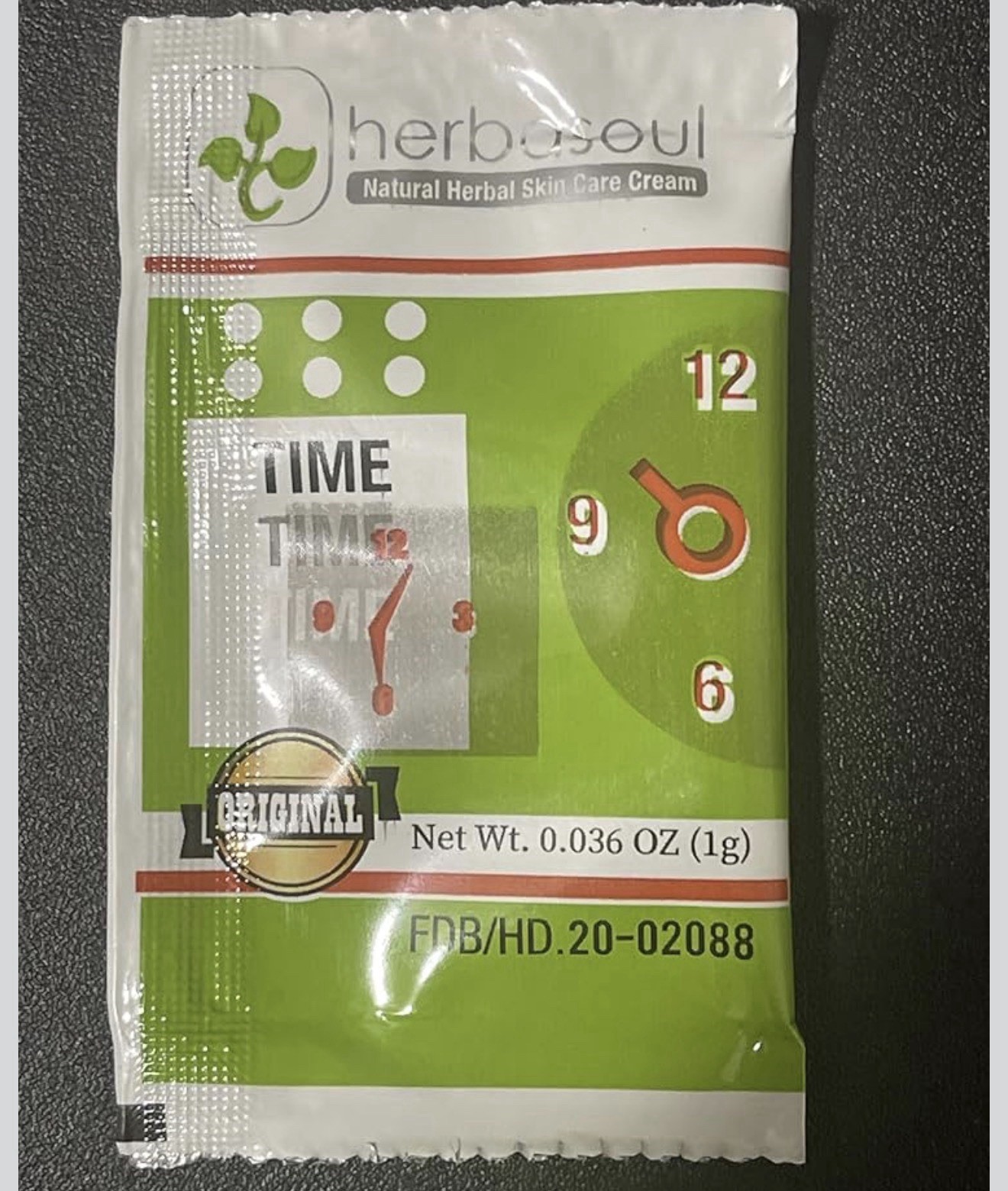 Herbasoul Delay Cream Sachet, 100% Natural Alpine Turmeric, 1g, Men