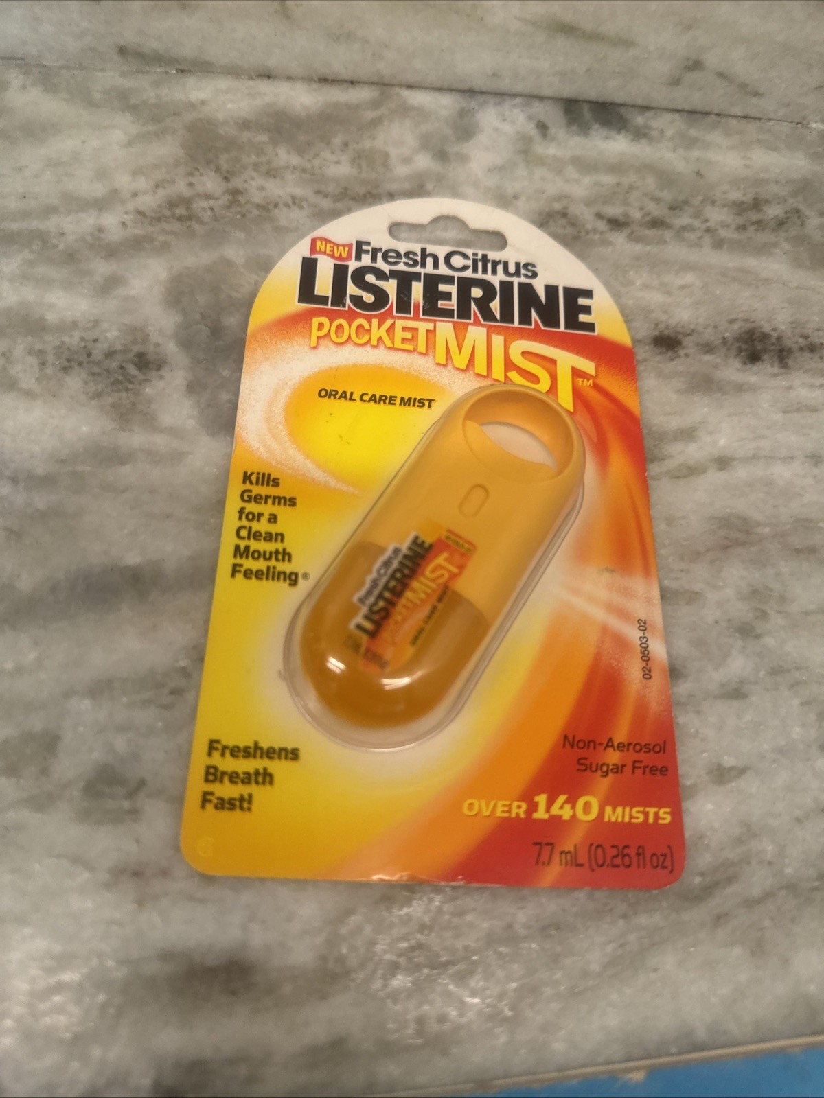 Listerine Pocketmist FRESH CITRUS Oral Care Mist Over 140 Mists DISCONTINUED Y2K