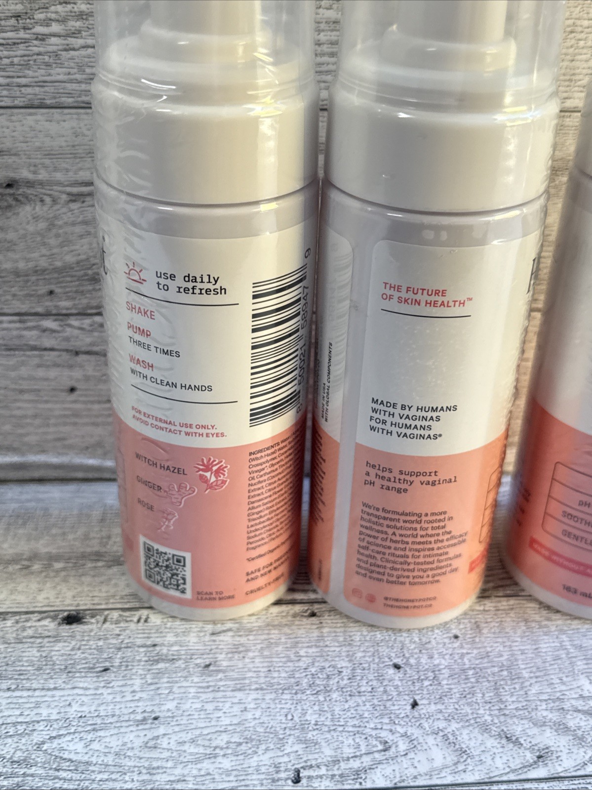 Lot Of 3 – Honey Pot Soothing Witch Hazel Intimate Wash, 5.51 fl oz (163 ml)
