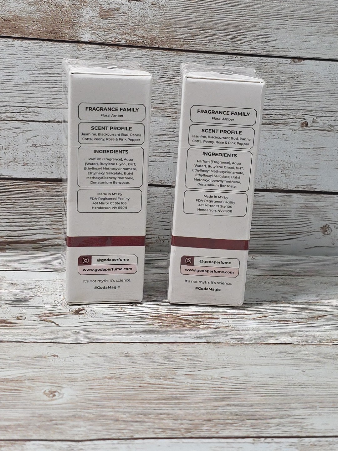 Goda For Her Pheromone Infused Perfume 0.5 fl oz 15ml Vegan Lot Of 2