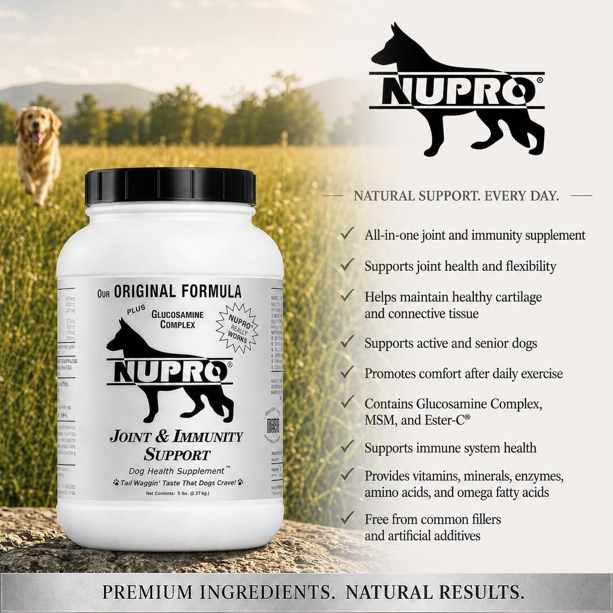 Veterinary-Approved Joint Support for Dogs – 5 lb Powder with No Preservatives