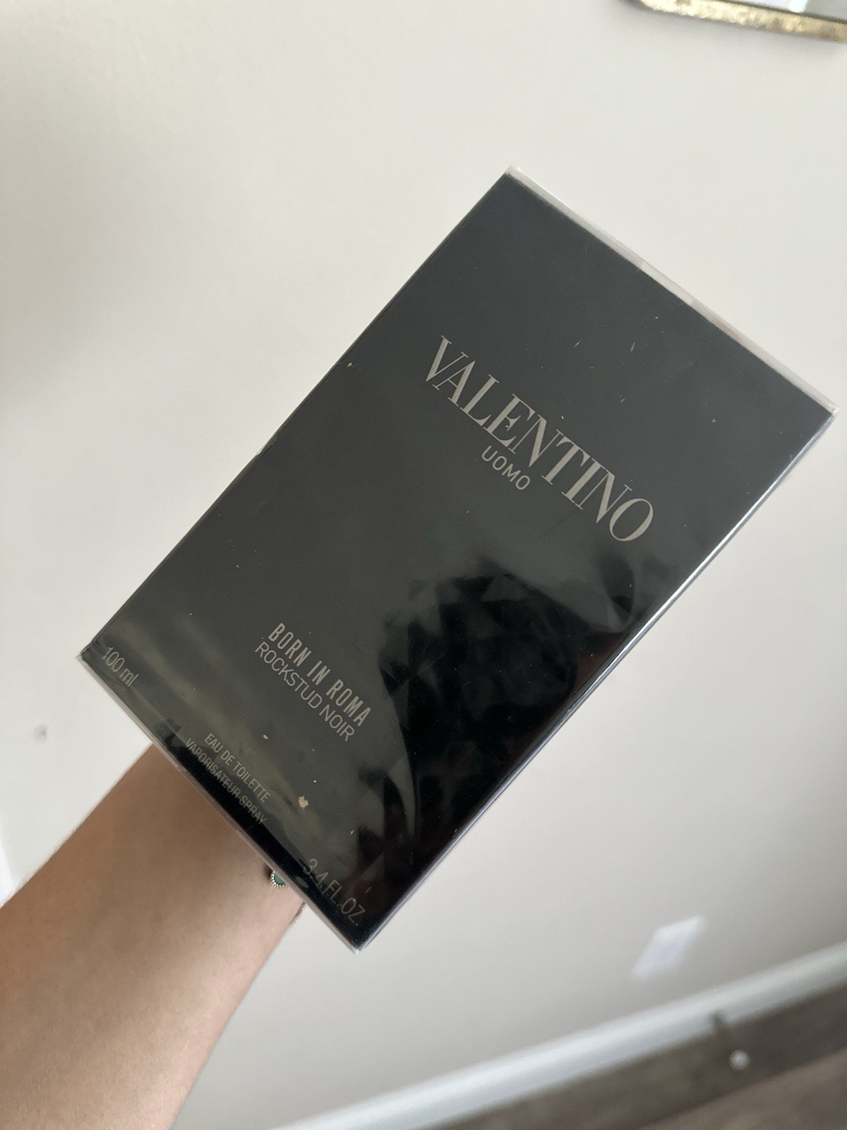 Valentino Uomo Born In Roma Rockstud Noir EDT Spray Regular Size 3.4 fl oz