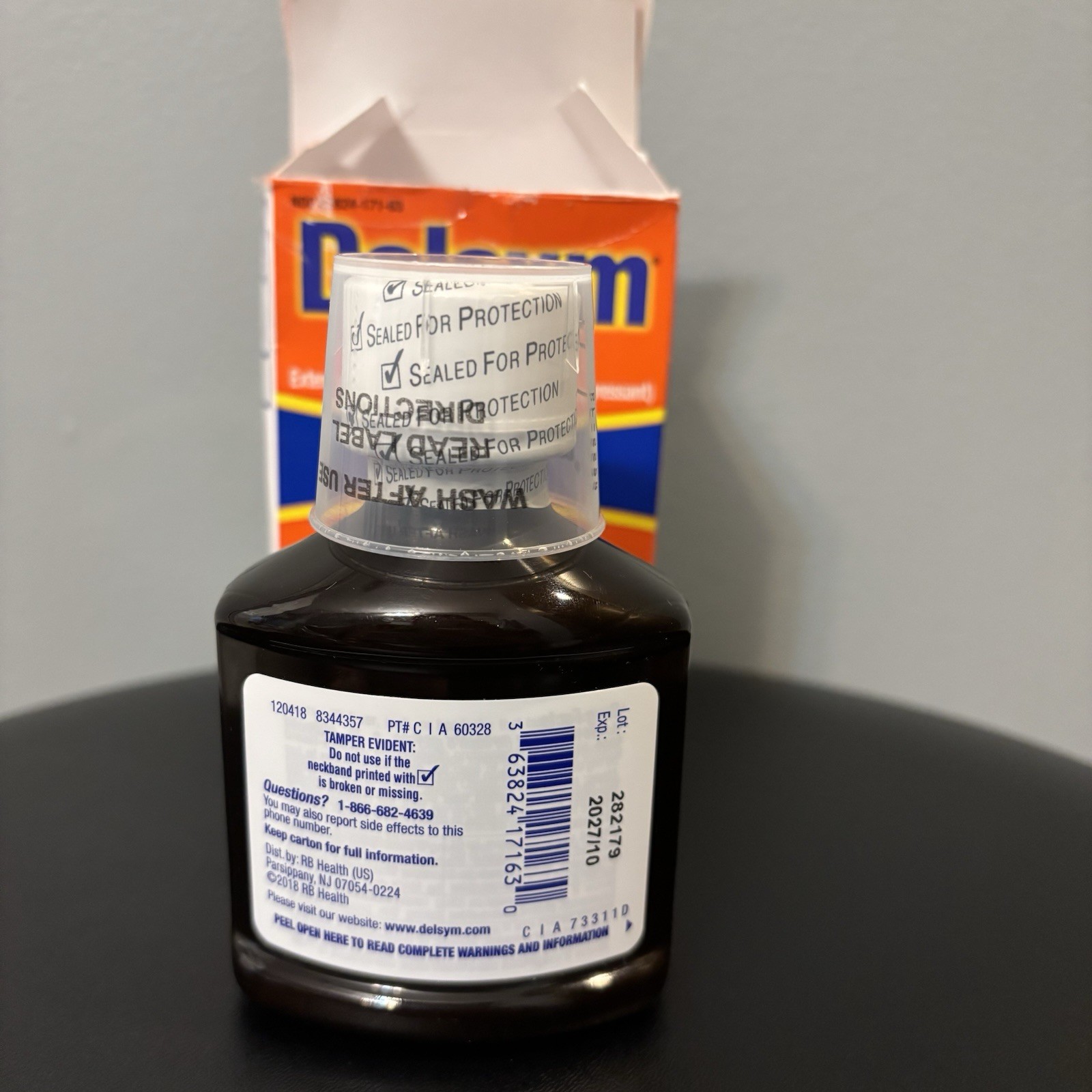 Delsym 12 Hour Cough Suppressant Liquid, Grape, 3 oz – Exp 10/2027 •Cough Relief