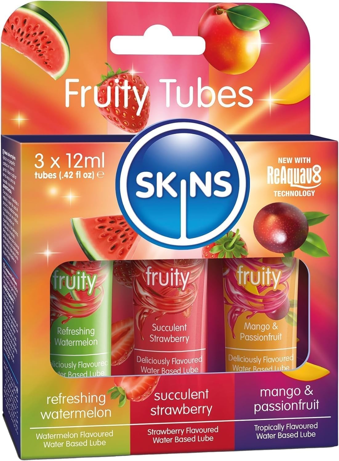 Flavored Lube Set – 3 Flavored Water Based Lubes – Fruity Edible Lubricant & …