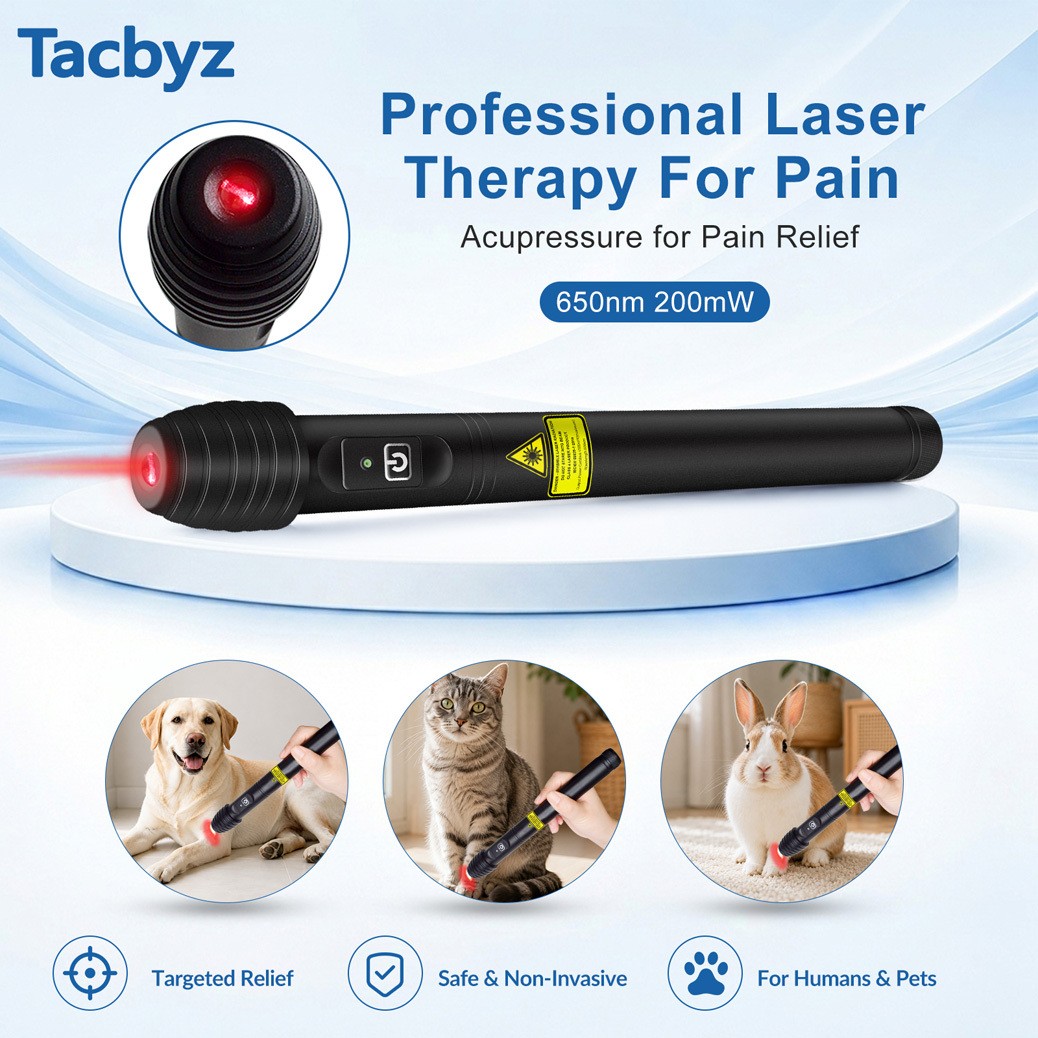 650nm 200mW Cold Laser Therapy Device LLLT Pain Relief Arthritis Humans and Pets