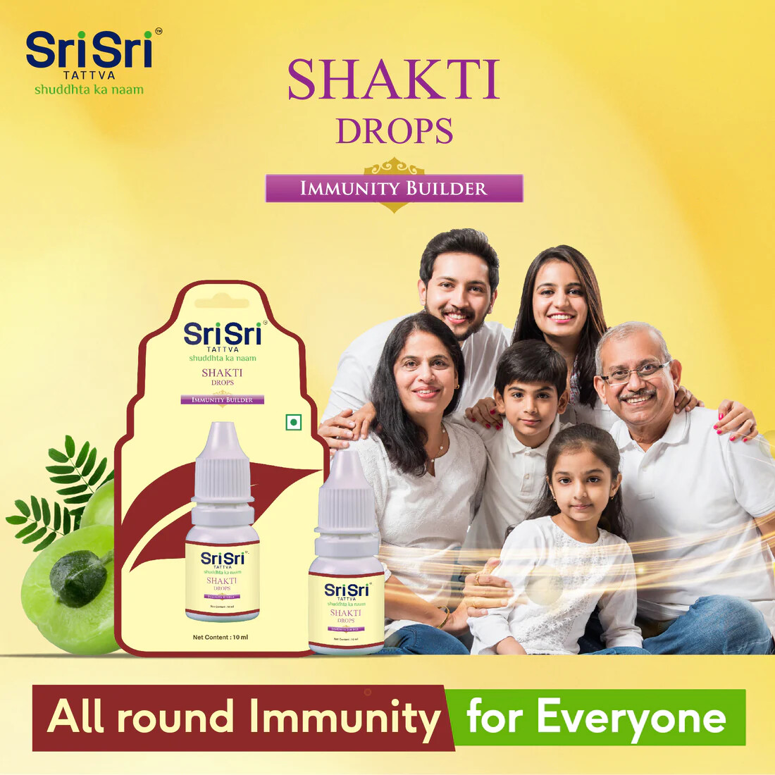 Sri Sri Tattva Ayurveda SHAKTI Drops 10ml, Helps Build Immunity