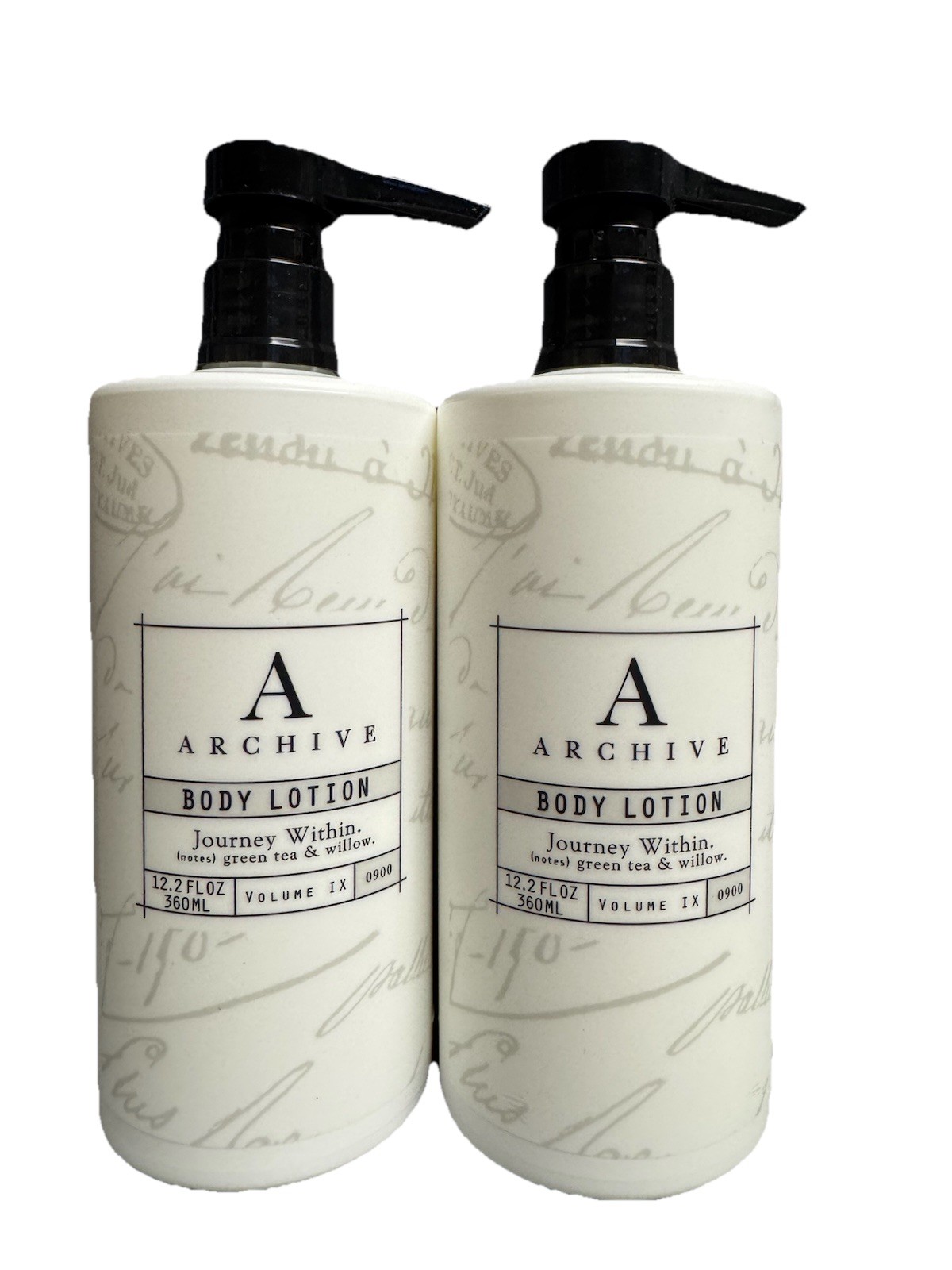 2 PACK Archive Essentials Journey Within BODY LOTION 12.2oz 360mL Set