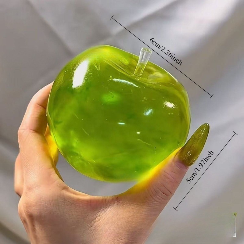 Green Apple Squishy Stress Ball Slow Rebound Soft Squeeze Fidget Toy