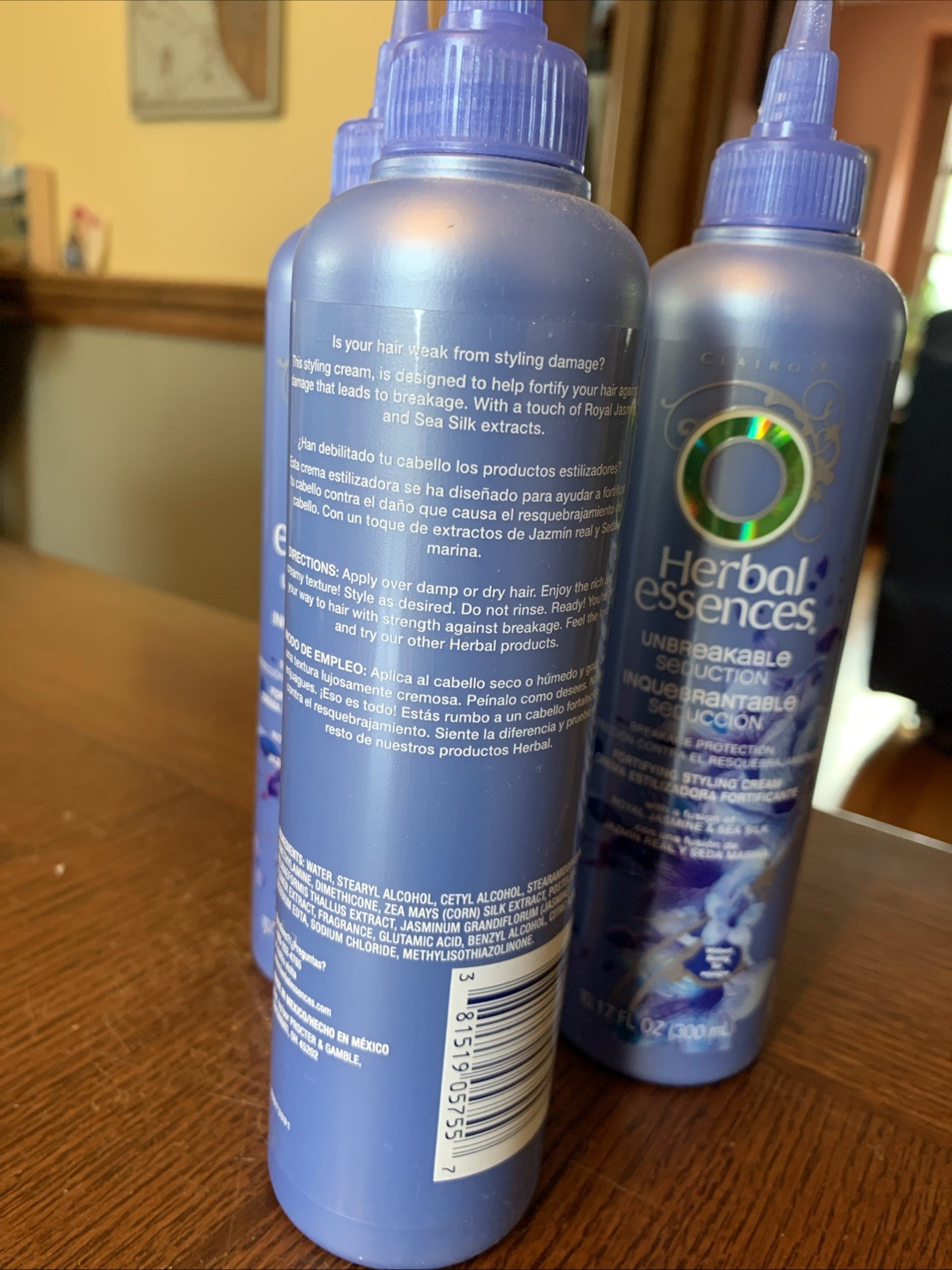 3 Herbal Essences Unbreakable Seduction, Fortifying Styling Cream, 10.17 oz each