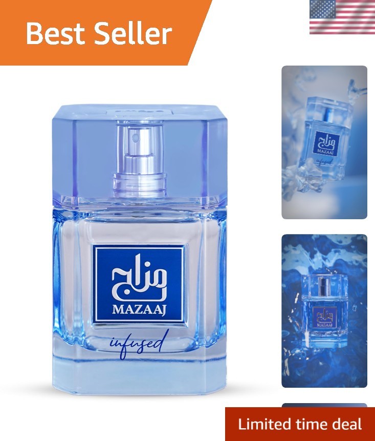 Luxurious Mazaaj Infused Eau De Parfum, 3.4 Fl. Oz – Energizing Citrus Aroma
