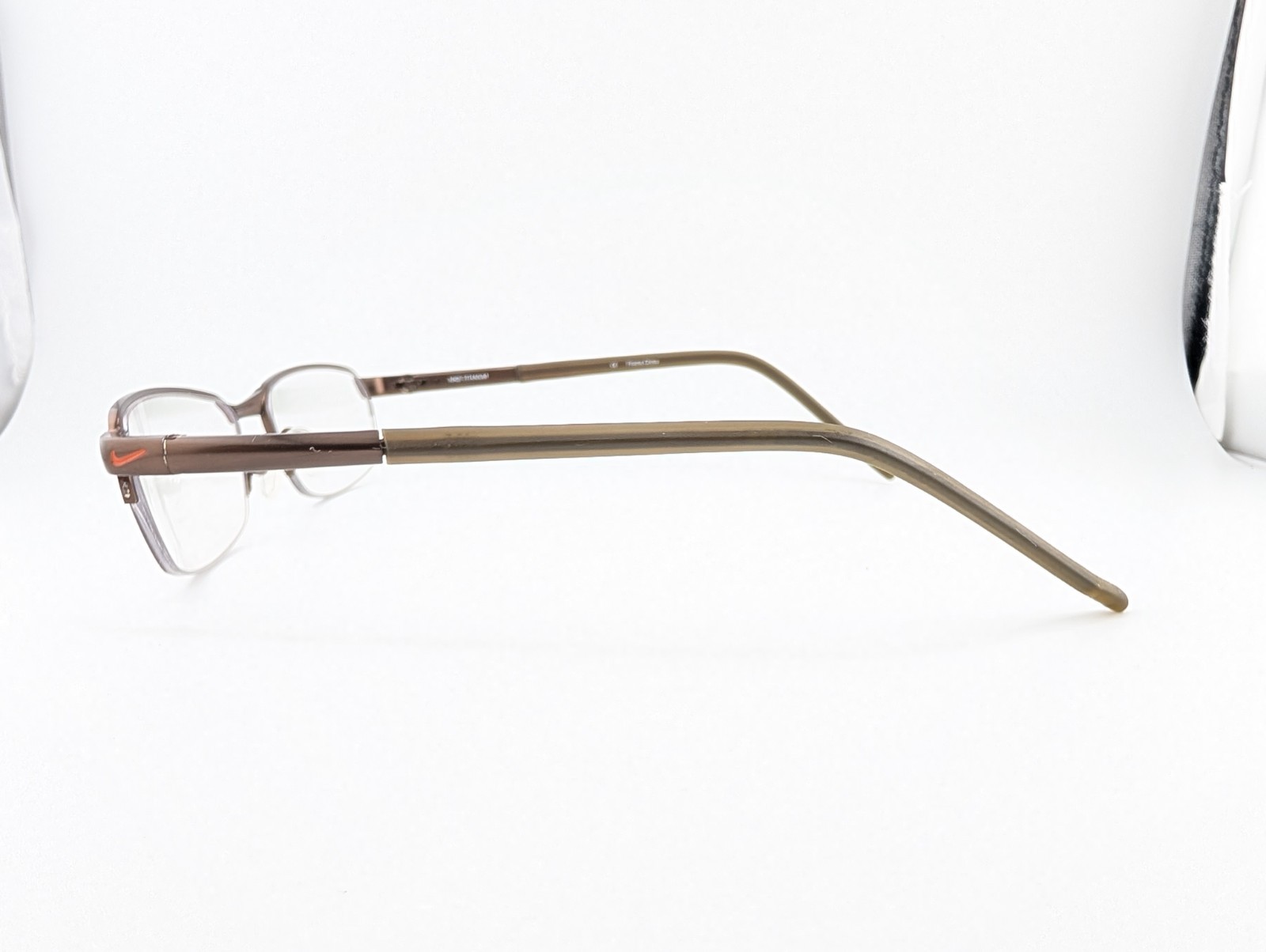 Nike Eyeglasses Frames Only, NIKE 6021 259, 55-17-140, Brown, Titanium