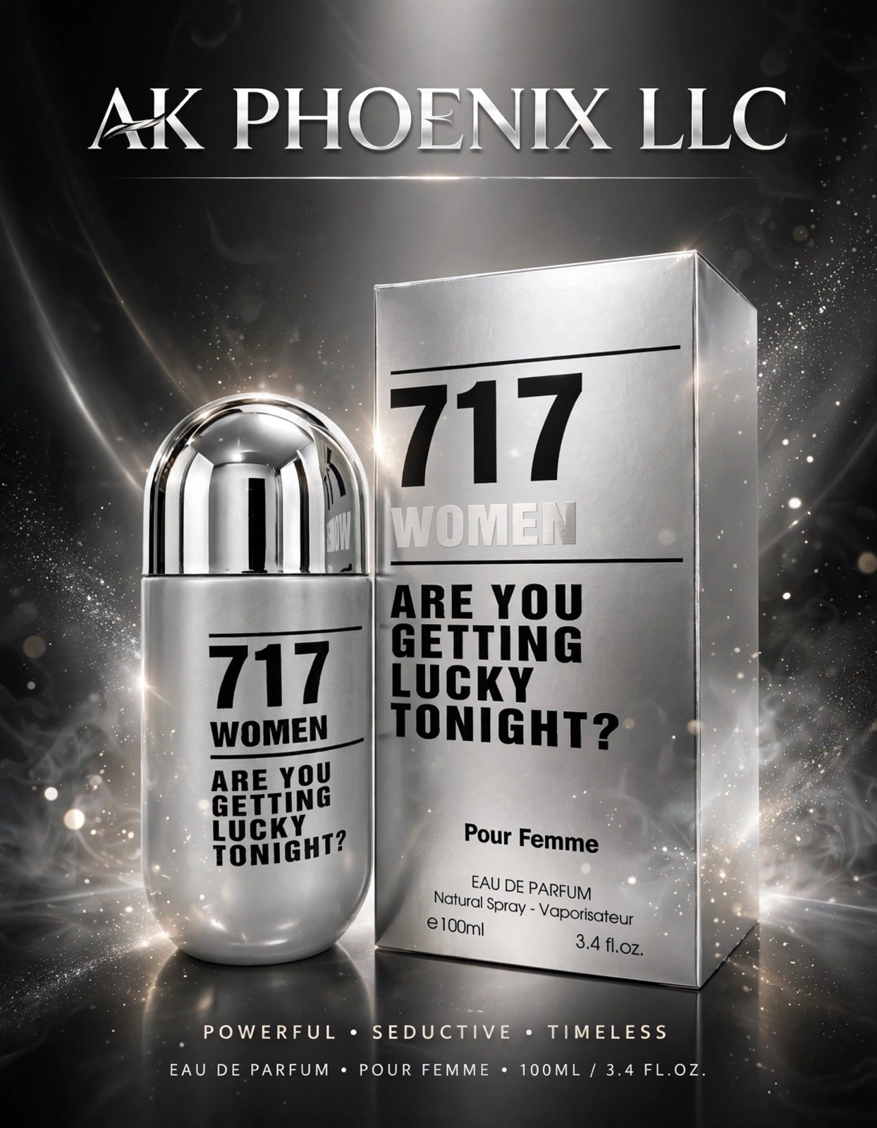 717 WOMEN PERFUME POUR FEMME EAU DE PARFUM 3.4FL.OZ 100mLe(BRAND NEW)