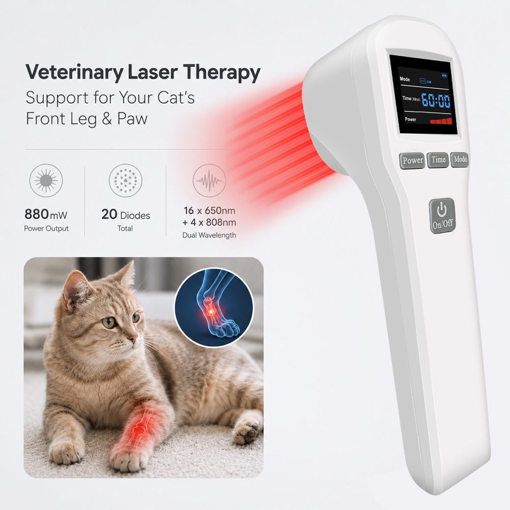 Low Level Laser Treatment Red Light Therapy for Human Pets Pain Relief 20 Diodes