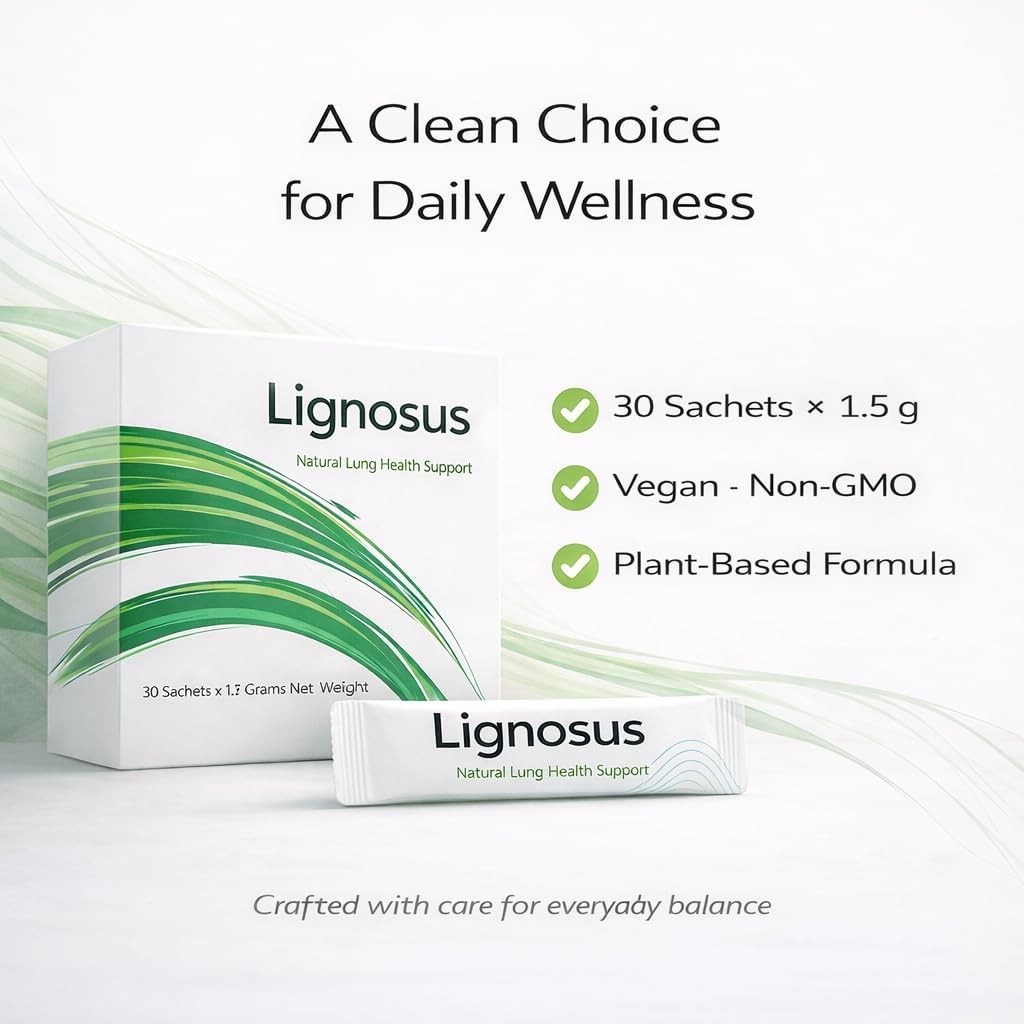 Lignosus Lung Support, Natural Respiratory Health Supplement with Organic Tig…
