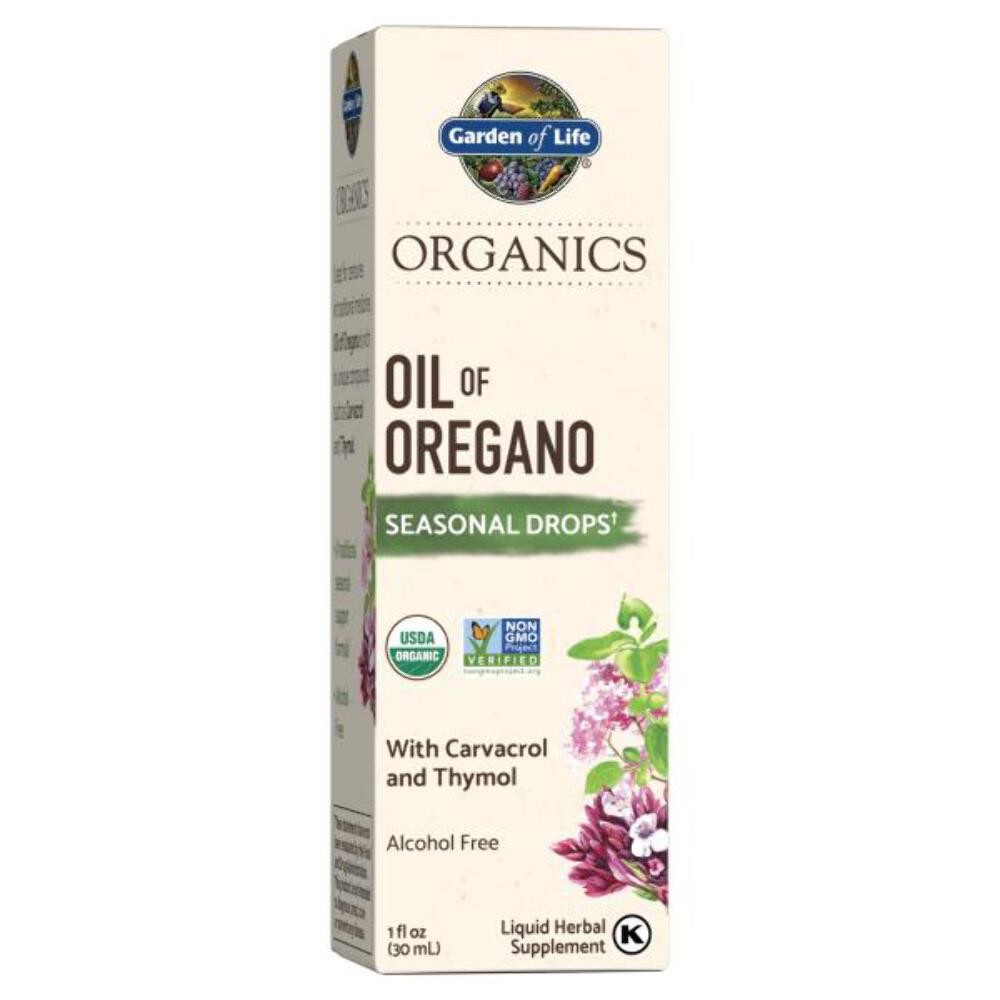 9/26 Garden of Life Organics Oil of Oregano Seasonal Drops 1fl oz (30 mL) Liquid