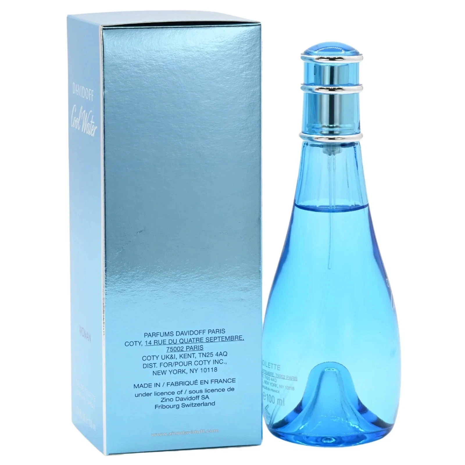 COOL WATER by Davidoff Perfume 3.3 /3.4oz EDT For Women New in Box With Atomizer
