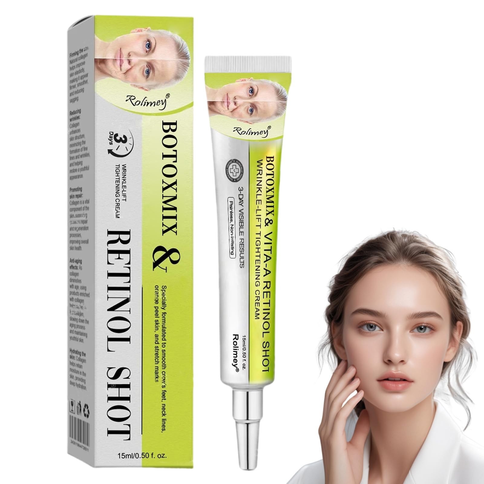 Rolimey Vita-A Retinol Firming Cream, Smoothing Daily Skin Care