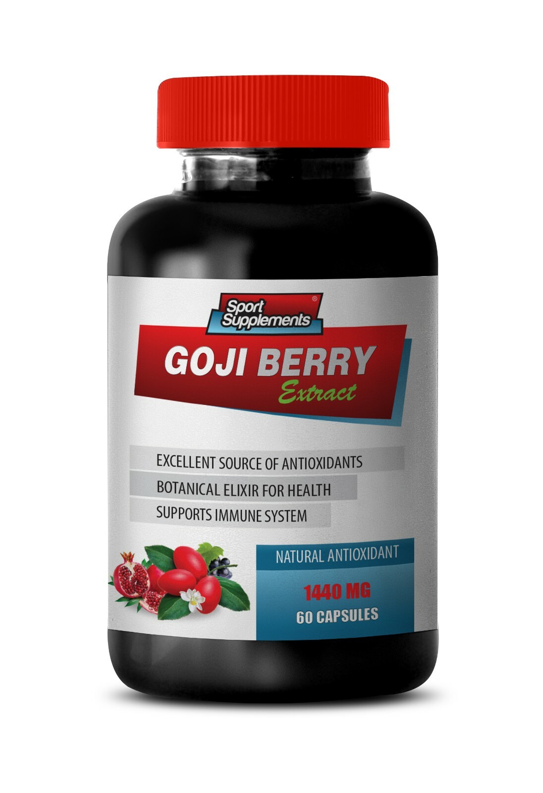 Improve Vision – GOJI BERRY EXTRACT – Support Eye Health – 1 Bottle 60 Capsules