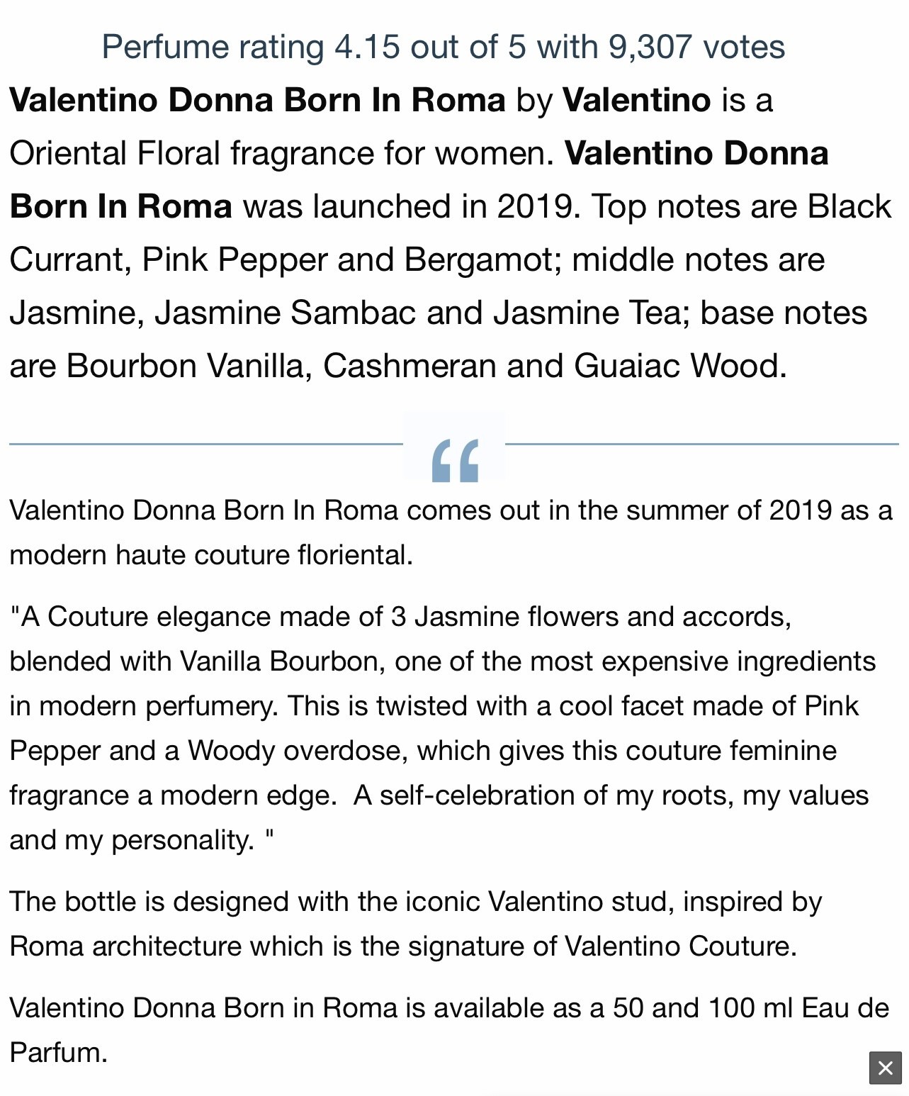 Valentino Donna Born In Roma Perfume 3.4oz.EDP Women New in Original Sealed Box