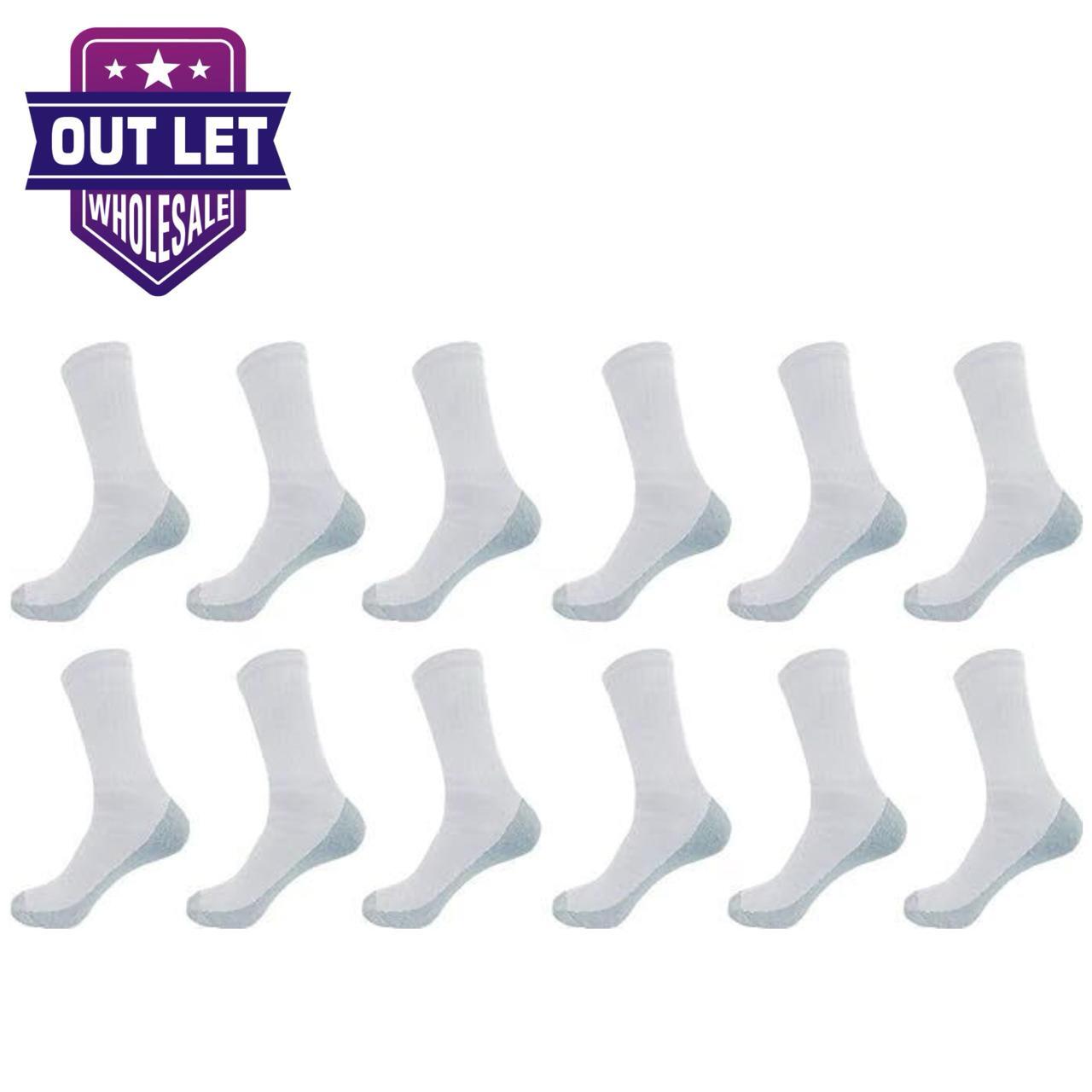 Wholesale Bulk Lots Men’s Cushion Cotton Crew Sports socks size 9-11 13-15