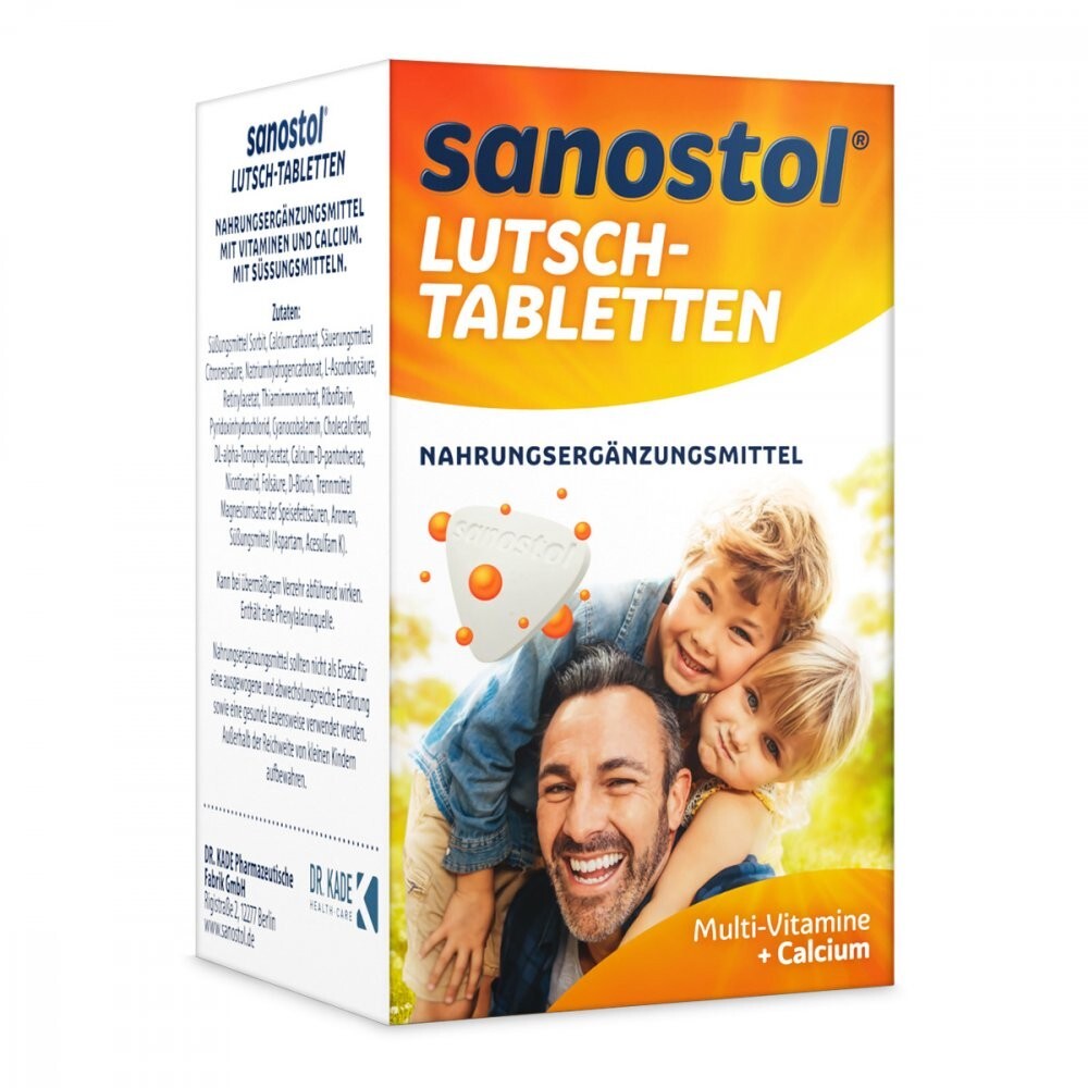 Children Multivitamin A B C D E Sanostol Lozenges 75 Pieces in Box Supplement