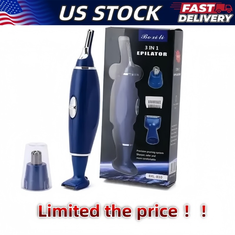 Electric Ear Beard Nose Hair Trimmer Eyebrow Mustache Remover Shaver Clipper New