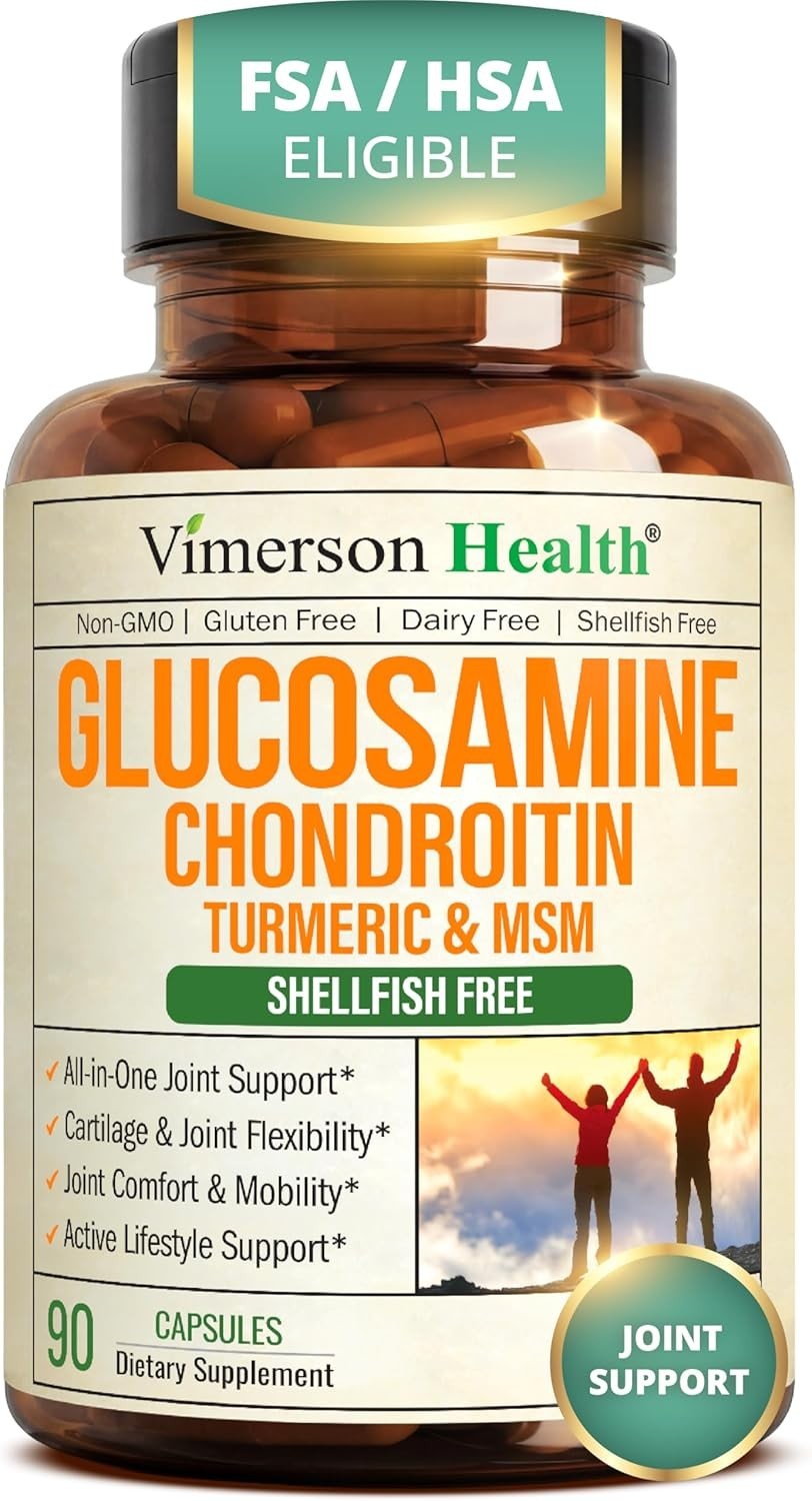 1 bottles Glucosamine Chondroitin Msm And Turmeric Supplement – Joint Support Su