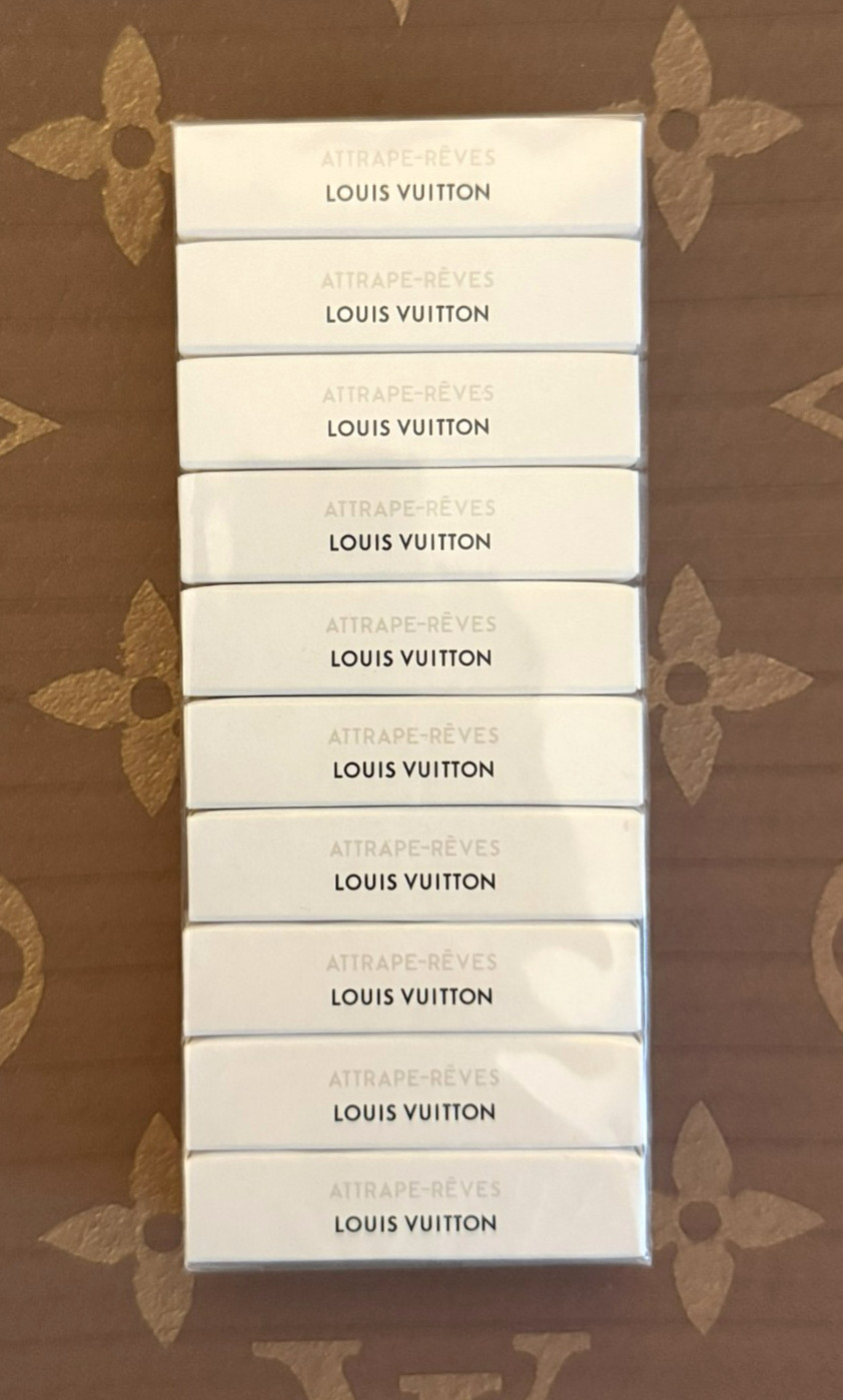 LOT OF 10 LOUIS VUITTON ATTRAPE-REVES 2ml / .06fl oz PERFUME SPRAY SAMPLE