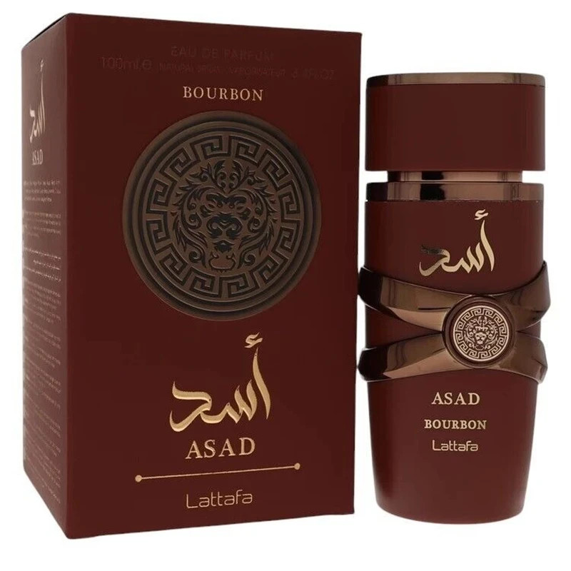Lattafa Asad Bourbon Eau De Parfum Spray 3.4 oz (100ml) Unisex New in Box Sealed