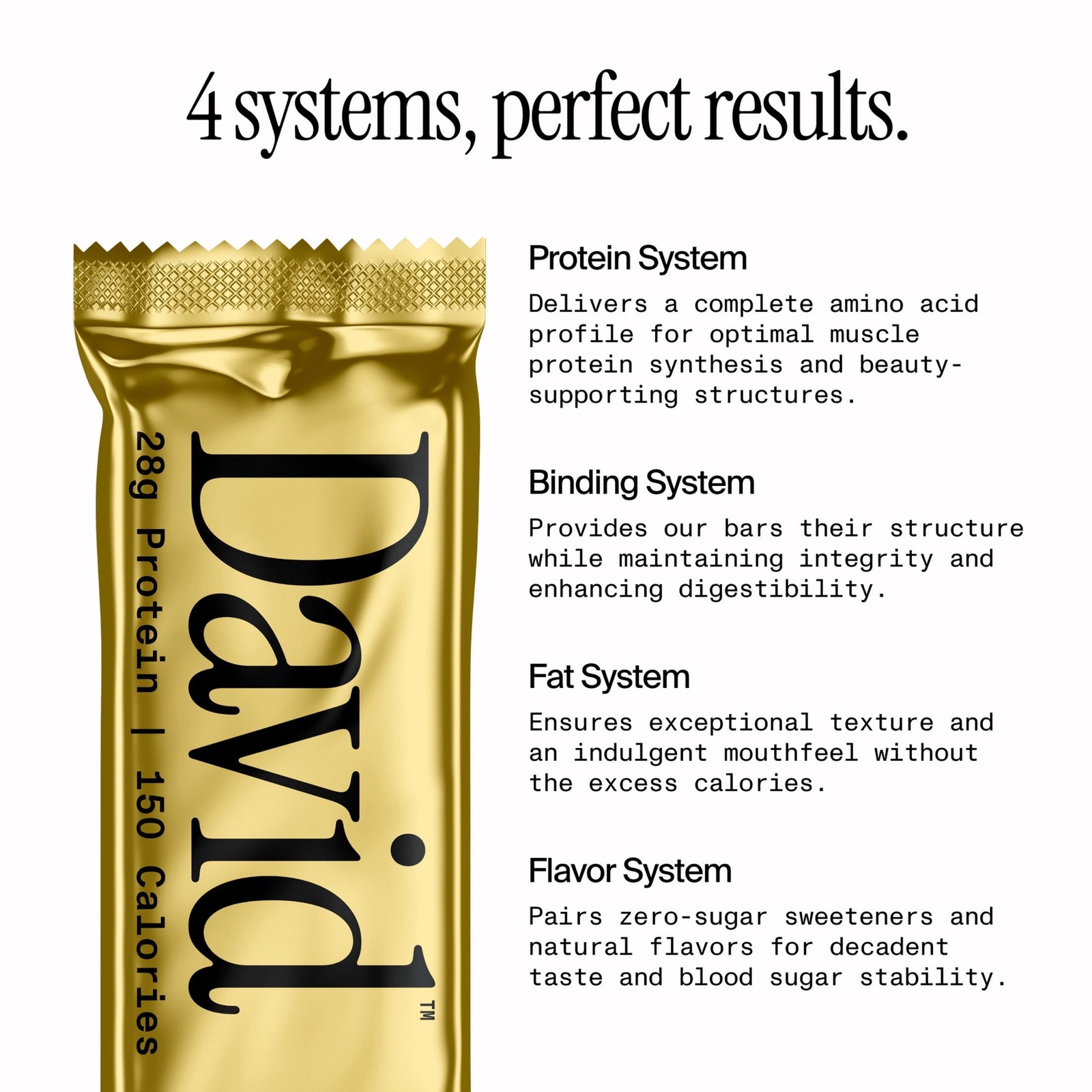 David High Protein Bars, Brownie, 28G Protein (4 Count)