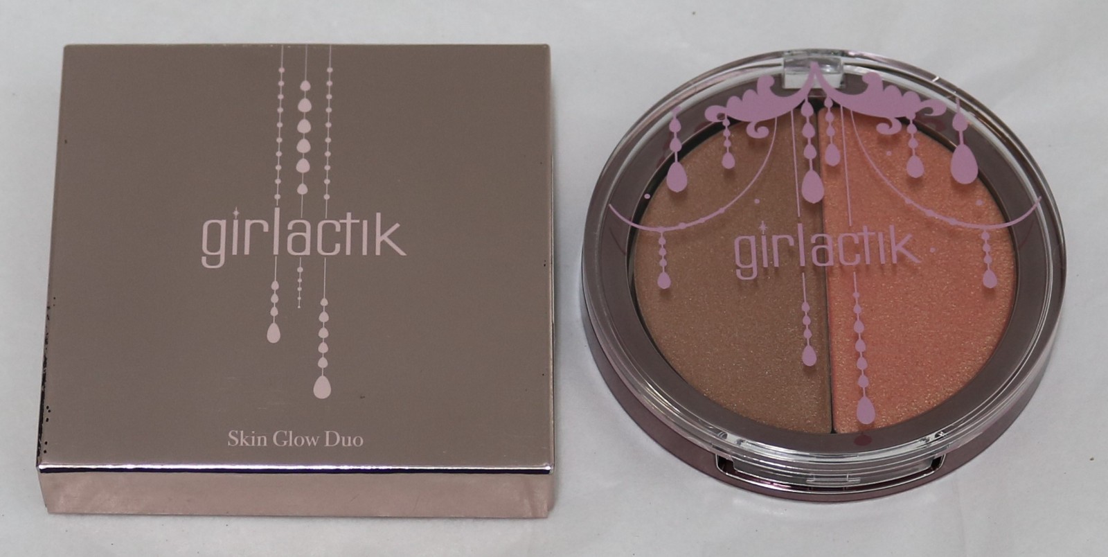 Girlactik Skin Glow Highlighter Duo SUNSET 0.28 oz Full Size – NIB