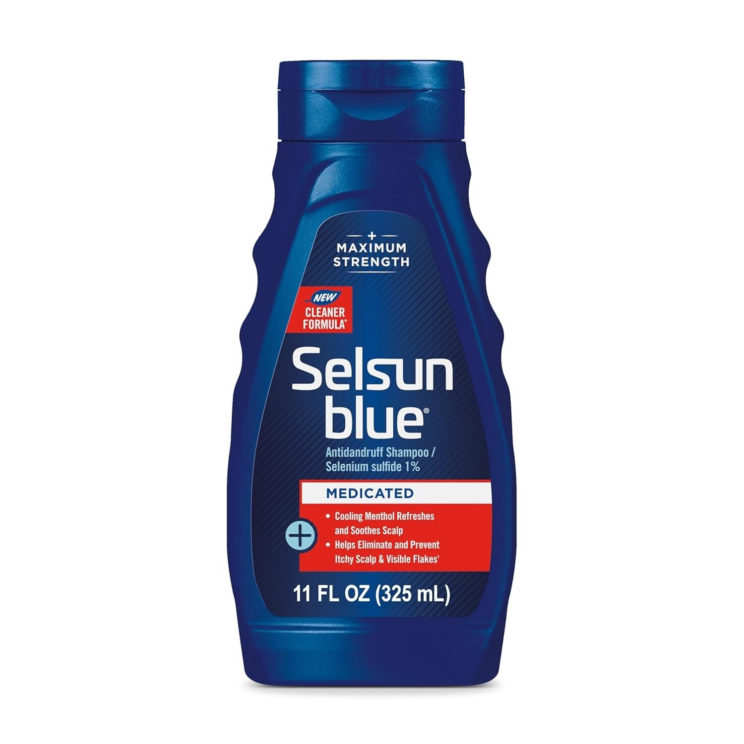 Dry Scalp Relief: Medicated Antidandruff Shampoo with 1% Selenium Sulfide, 11 oz
