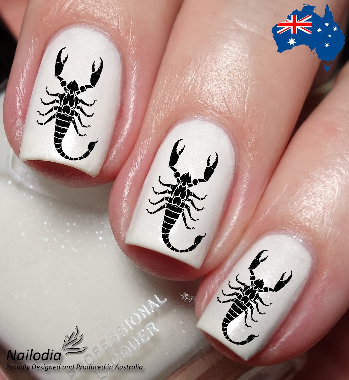 Scorpion Nail Art Decal Sticker Water Transfer Slider